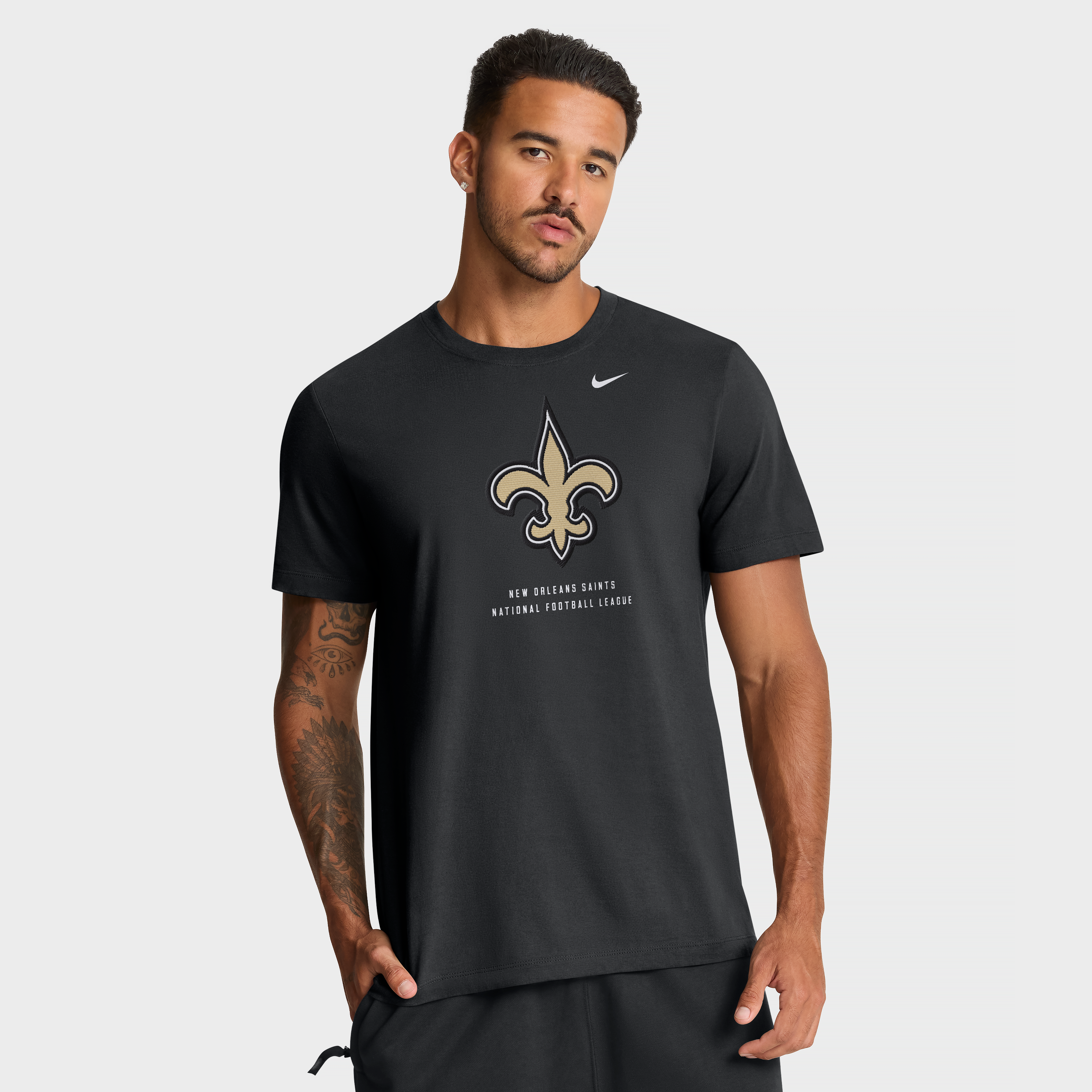 T-shirt Nike noir pour homme New Orleans Saints - Propriété de