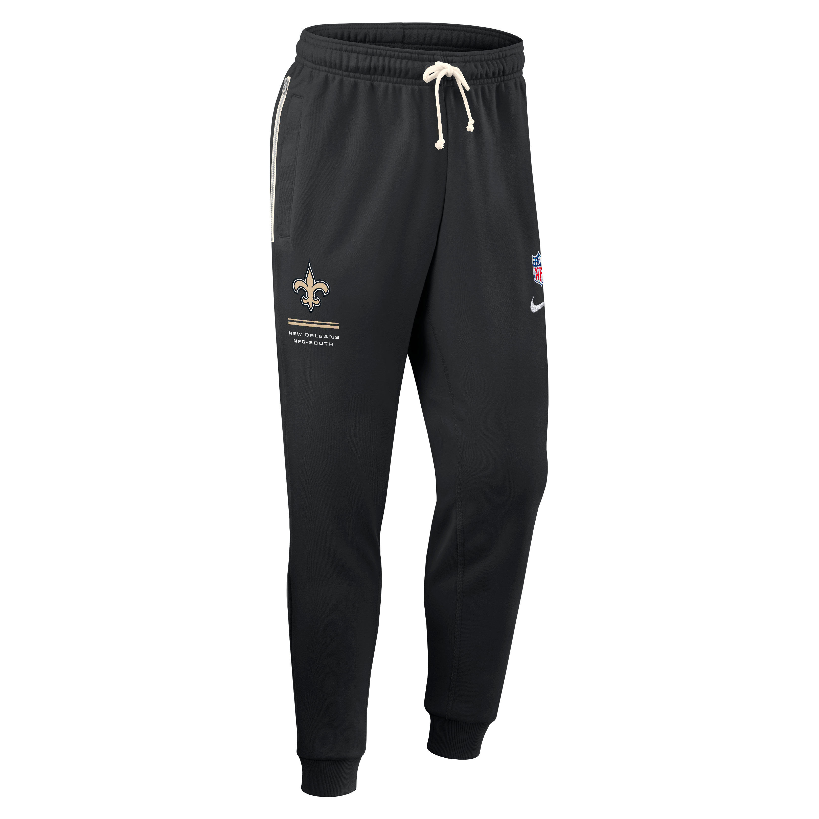 Men's Nike Black New Orleans Saints Sideline Standard Issue Touchback Kick Dri-FIT Taper Pants