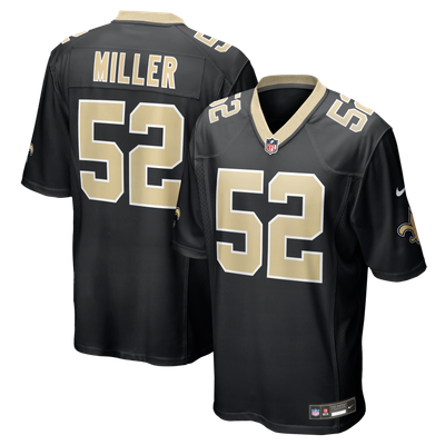 Christen Miller New Orleans Saints Nike Team Game Jersey - Black