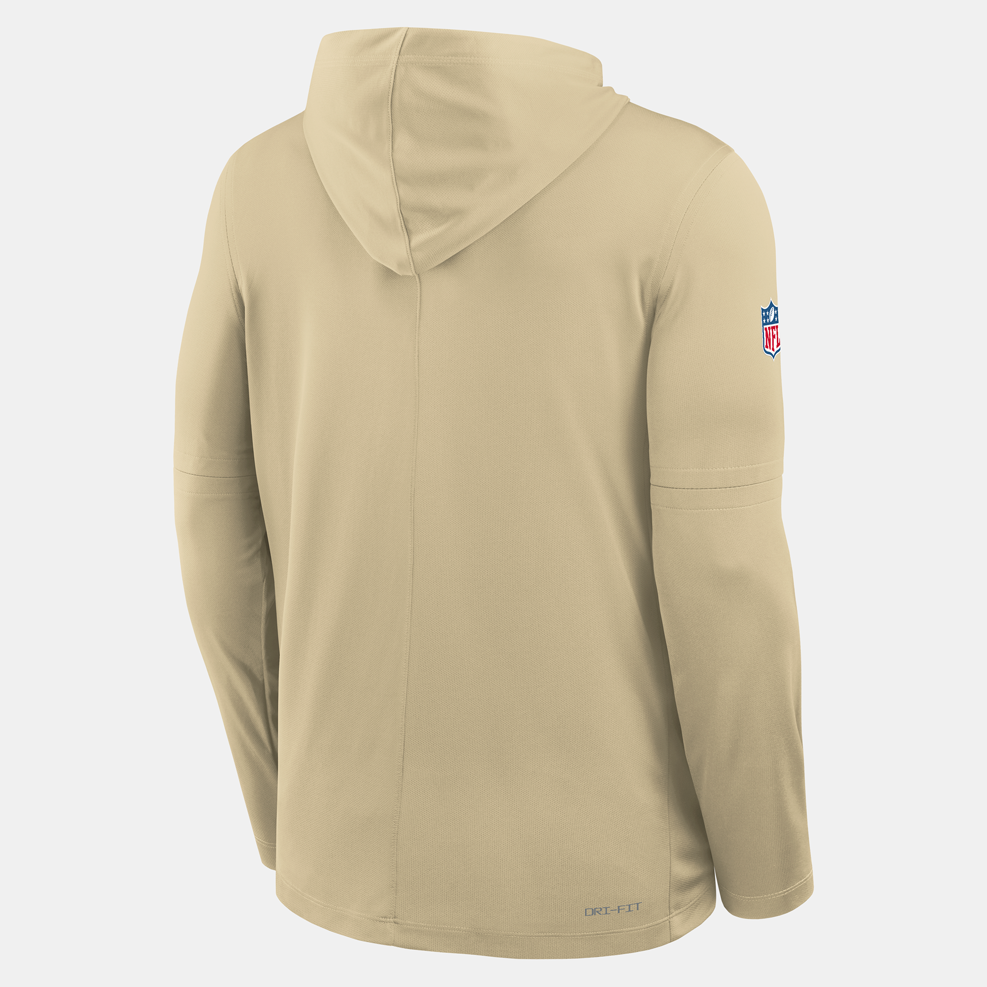 Men's Nike Gold New Orleans Saints Sideline Alternate Lightweight Long Sleeve Hooded Dri-FIT T-Shirt