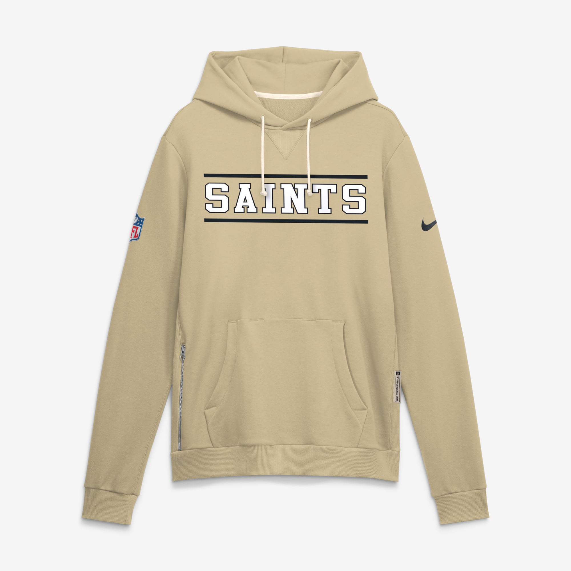 Men's Nike Gold New Orleans Saints Standard Issue Replay Officials Alternate Dri-FIT Hoodie
