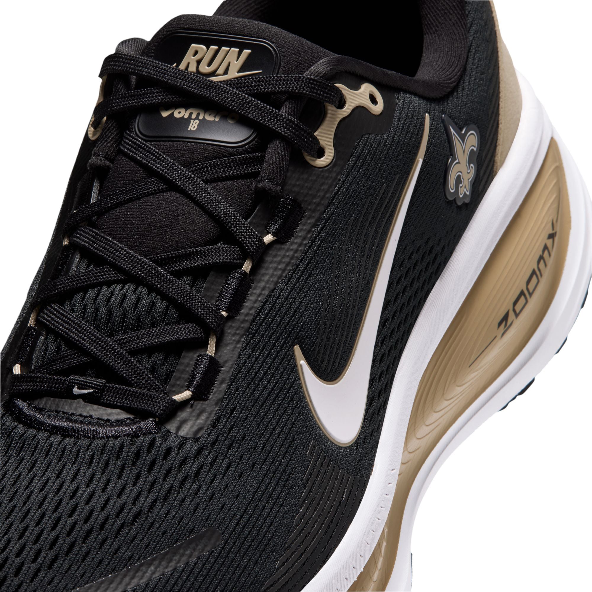 Men's Nike New Orleans Saints Vomero 18 Running Shoes