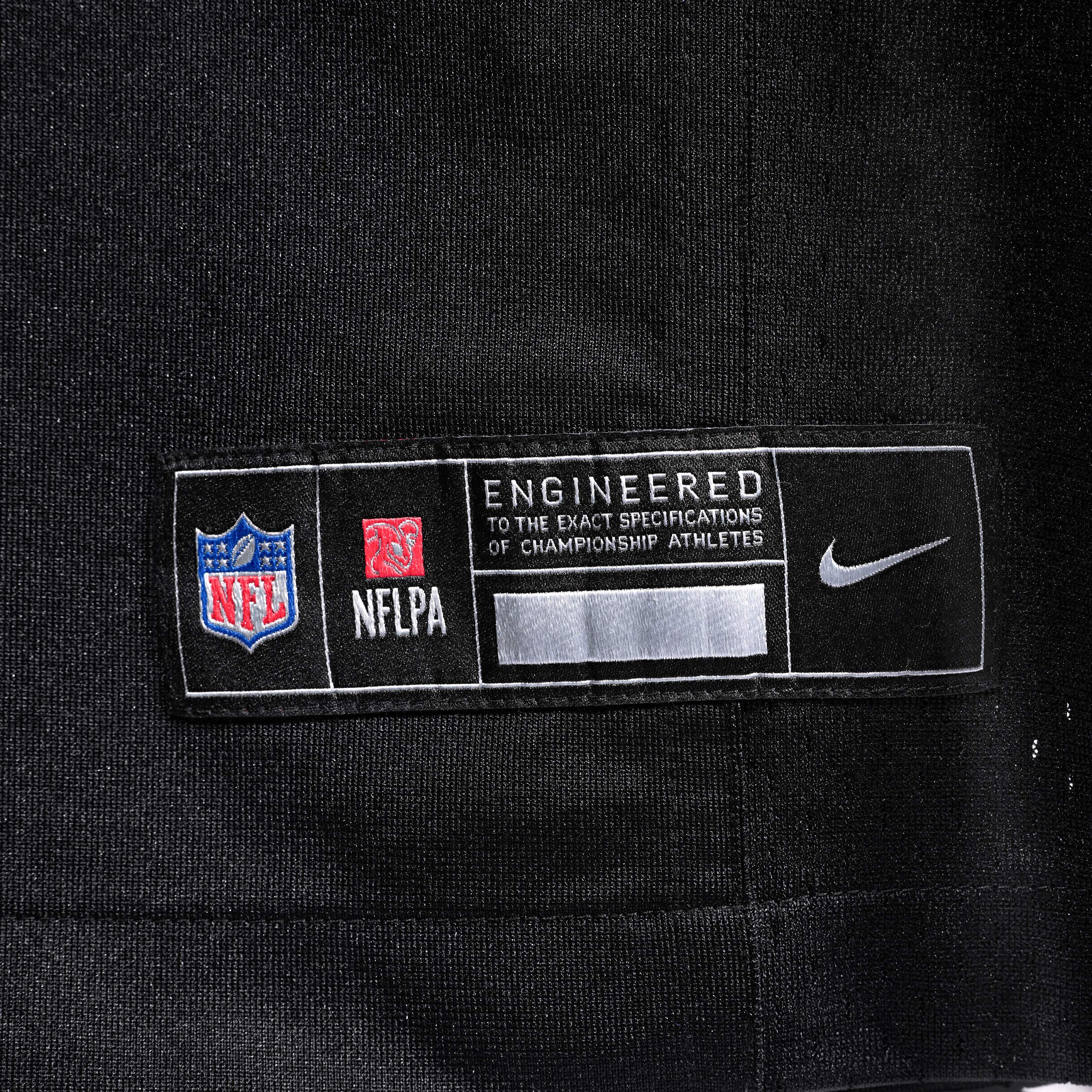 Maillot de match Nike Oscar Delp noir pour homme, équipe des Saints la Nouvelle-Orléans