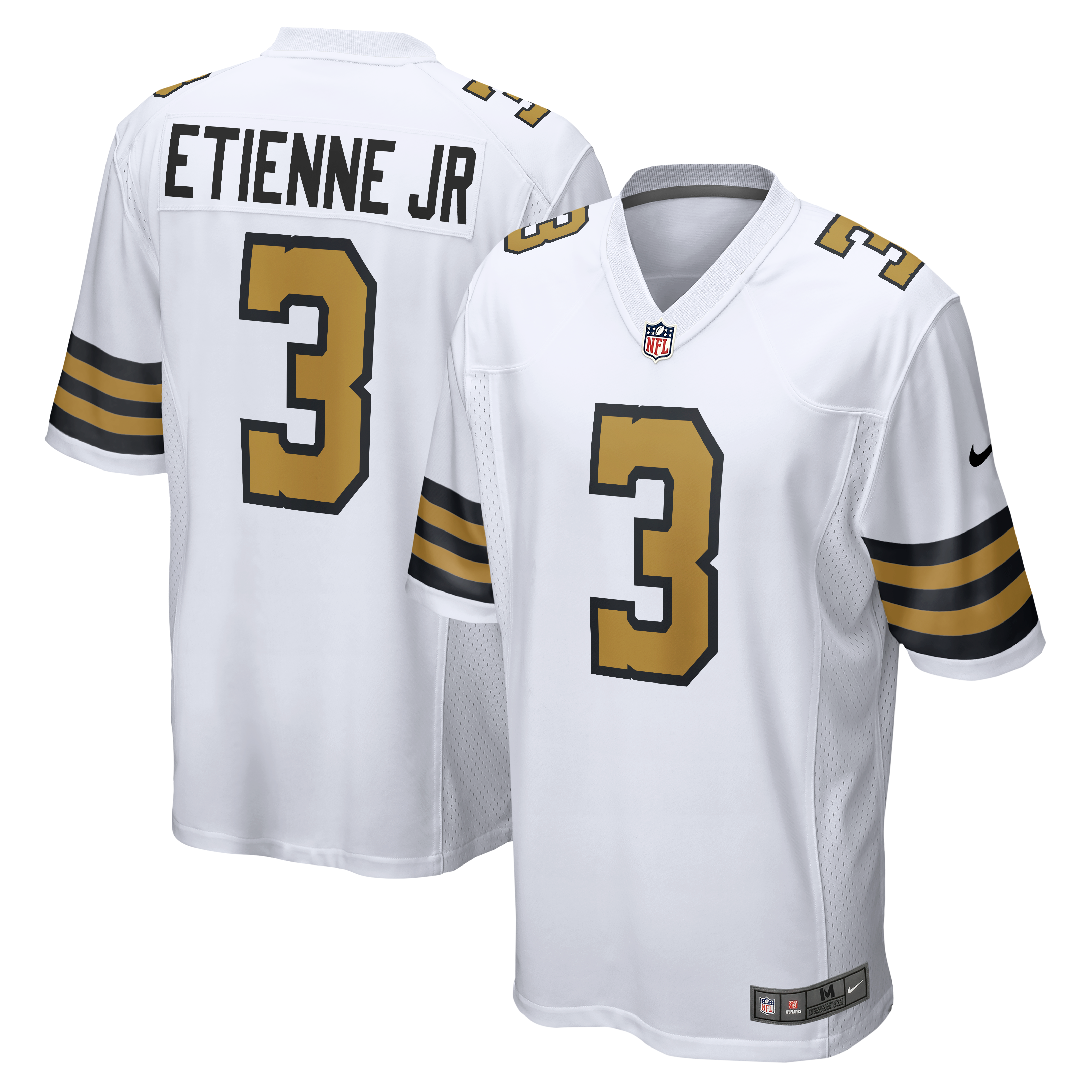 Maillot de match Nike Travis Etienne Jr blanc des Saints la Nouvelle-Orléans pour homme