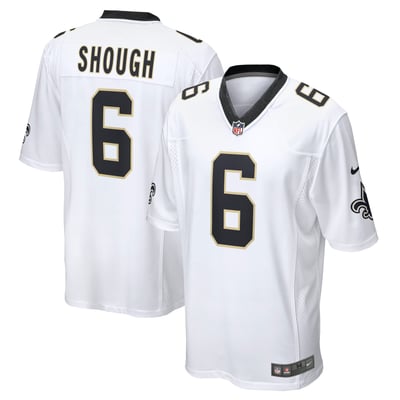 Nike Tyler Shough New Orleans Saints White  Game Player Jersey