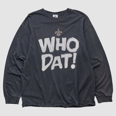 New Orleans Saints NFL 2010s Long Sleeve T-shirt - Black - XL by Fanatics Real Vintage