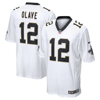 Camiseta Nike Game de la 2ª equipación del New Orleans Saints - Blanco - Chris Olave - Hombre