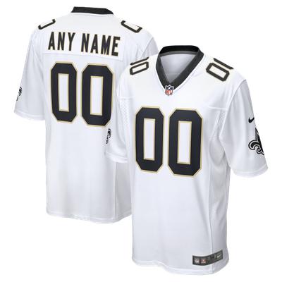 Camiseta Nike Game de la 2ª equipación del New Orleans Saints - Blanco - Personalizada - Hombre