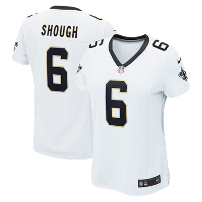 Camiseta Nike Game de la 2ª equipación del New Orleans Saints - Blanco - Tyler Shough - Mujer