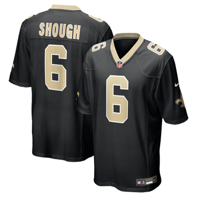 Camiseta Nike Game de la 1ª equipación del New Orleans Saints - Negro - Tyler Shough - Hombre