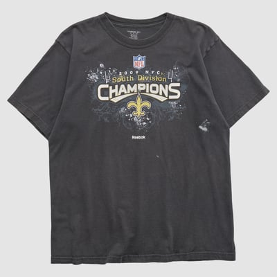 New Orleans Saints Reebok 2009 T-shirt - Black - S by Fanatics Real Vintage