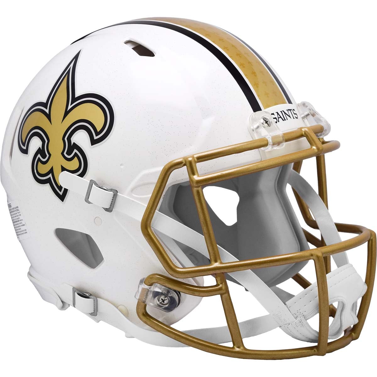 Casque authentique Riddell 2025 On-Field Alternate Speed des Saints de la Nouvelle-Orléans
