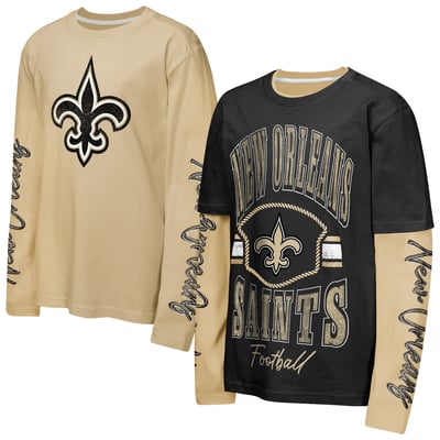  New Orleans Saints Outerstuff Preschool Motion Combo Set  - Black/Gold