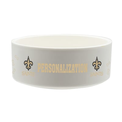 New Orleans Saints The Memory Company 35oz. Personalized Ceramic Pet Bowl