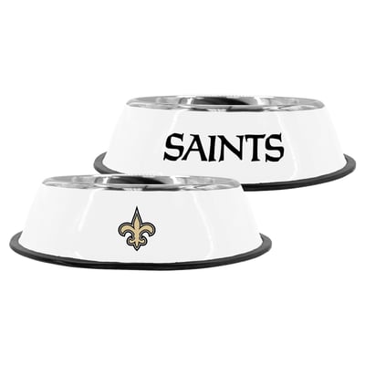 New Orleans Saints The Memory Company 9" Stainless Steel Pet Bowl