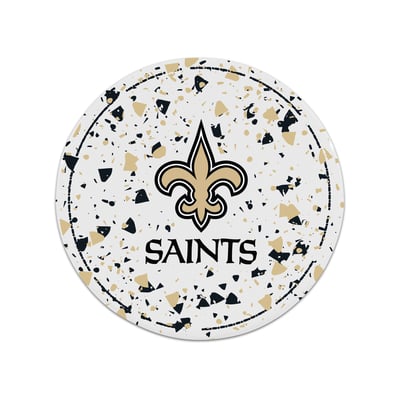 New Orleans Saints The Memory Company Circle Ceramic Coaster Set