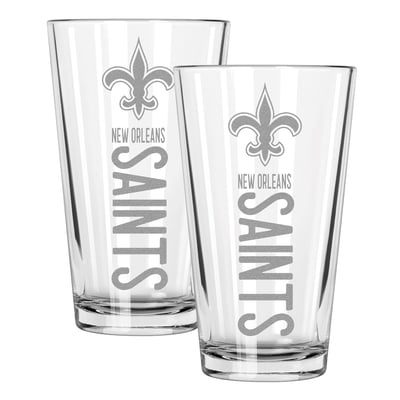 New Orleans Saints The Memory Company Two-Piece 16oz. Pinnacle Pint Glass Set