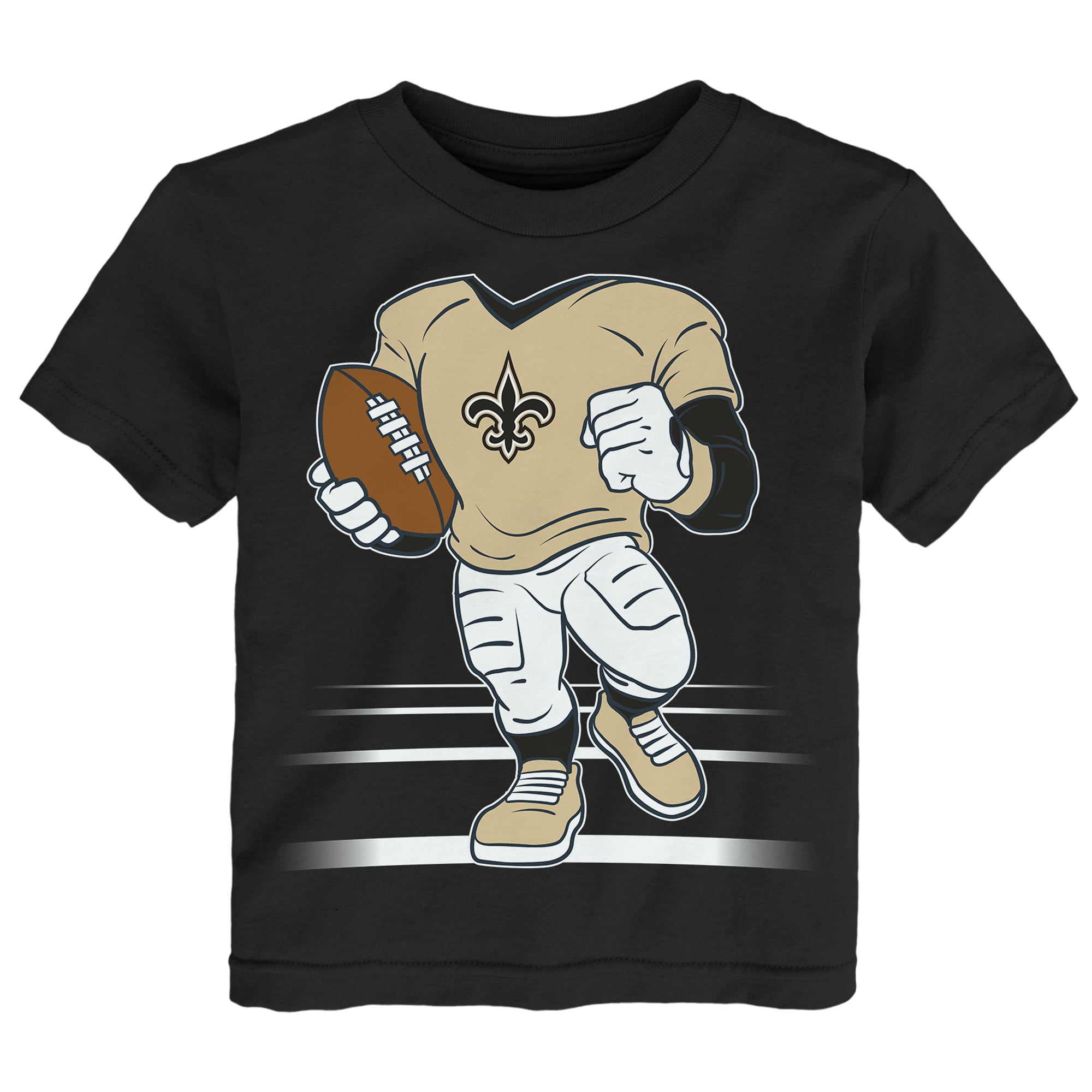 Toddler Outerstuff  Black New Orleans Saints Game Fit T-Shirt