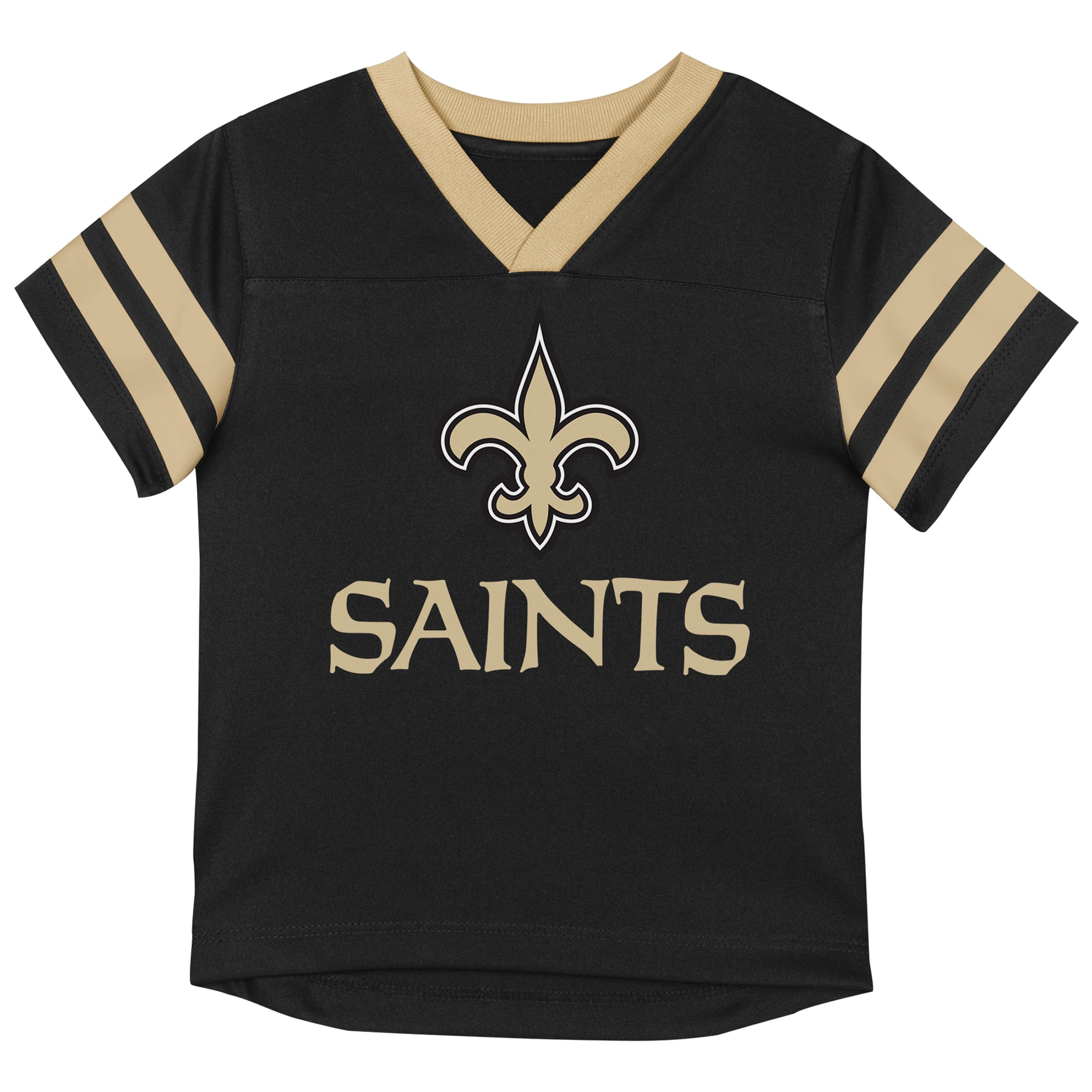 Ensemble maillot et pantalon Outerstuff noir or New Orleans Saints Red Zone pour tout-petit