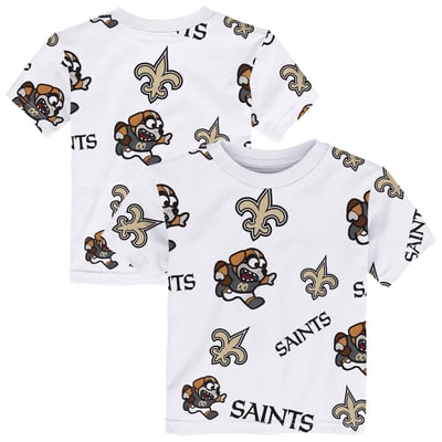 New Orleans Saints Outerstuff Toddler Mascot Play T-Shirt - White