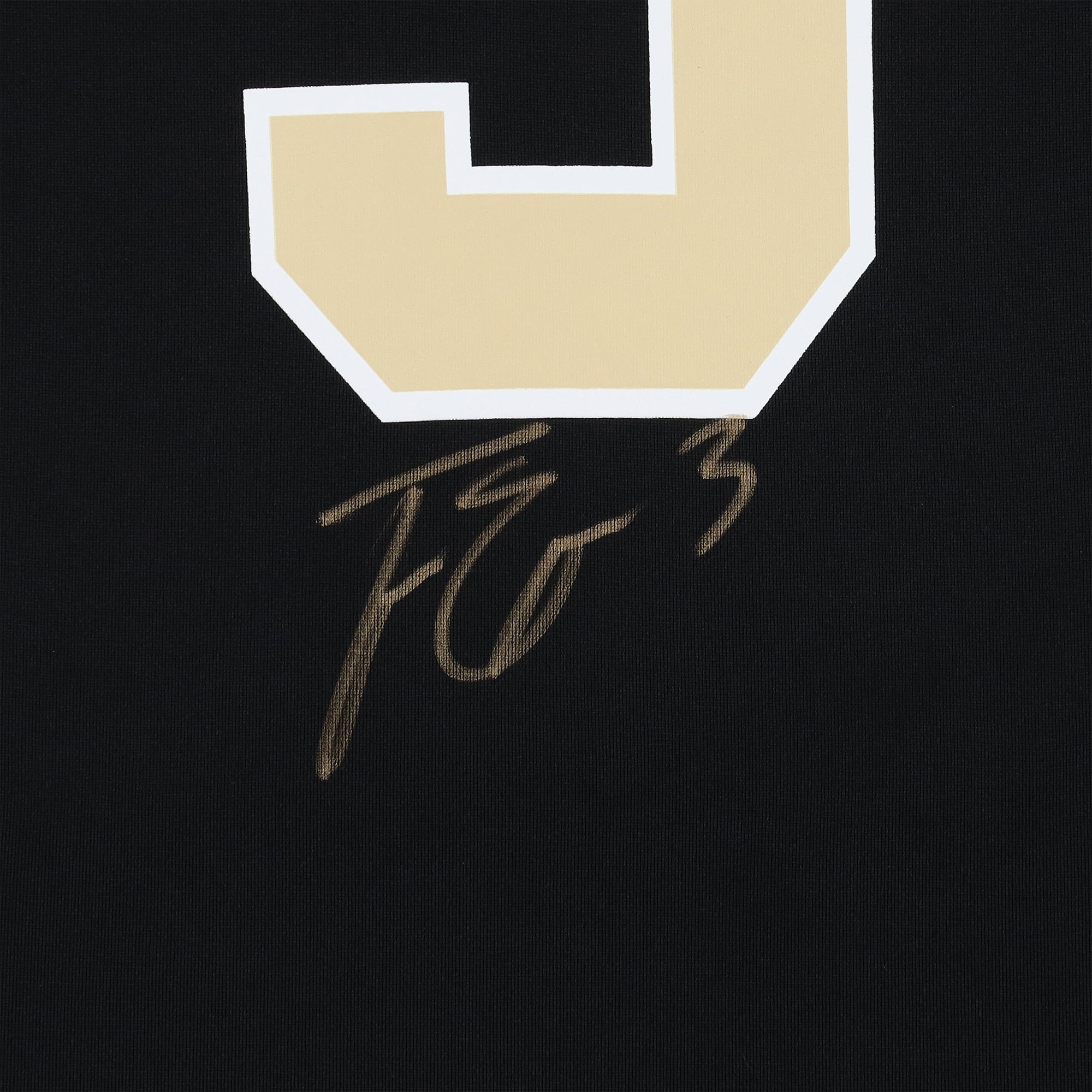 Maillot de match noir Nike autographié par Travis Etienne Jr des Saints de la Nouvelle-Orléans