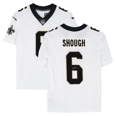 Tyler Shough New Orleans Saints Autographed Fanatics Authentic White Nike Vapor Untouchable Limited Jersey  