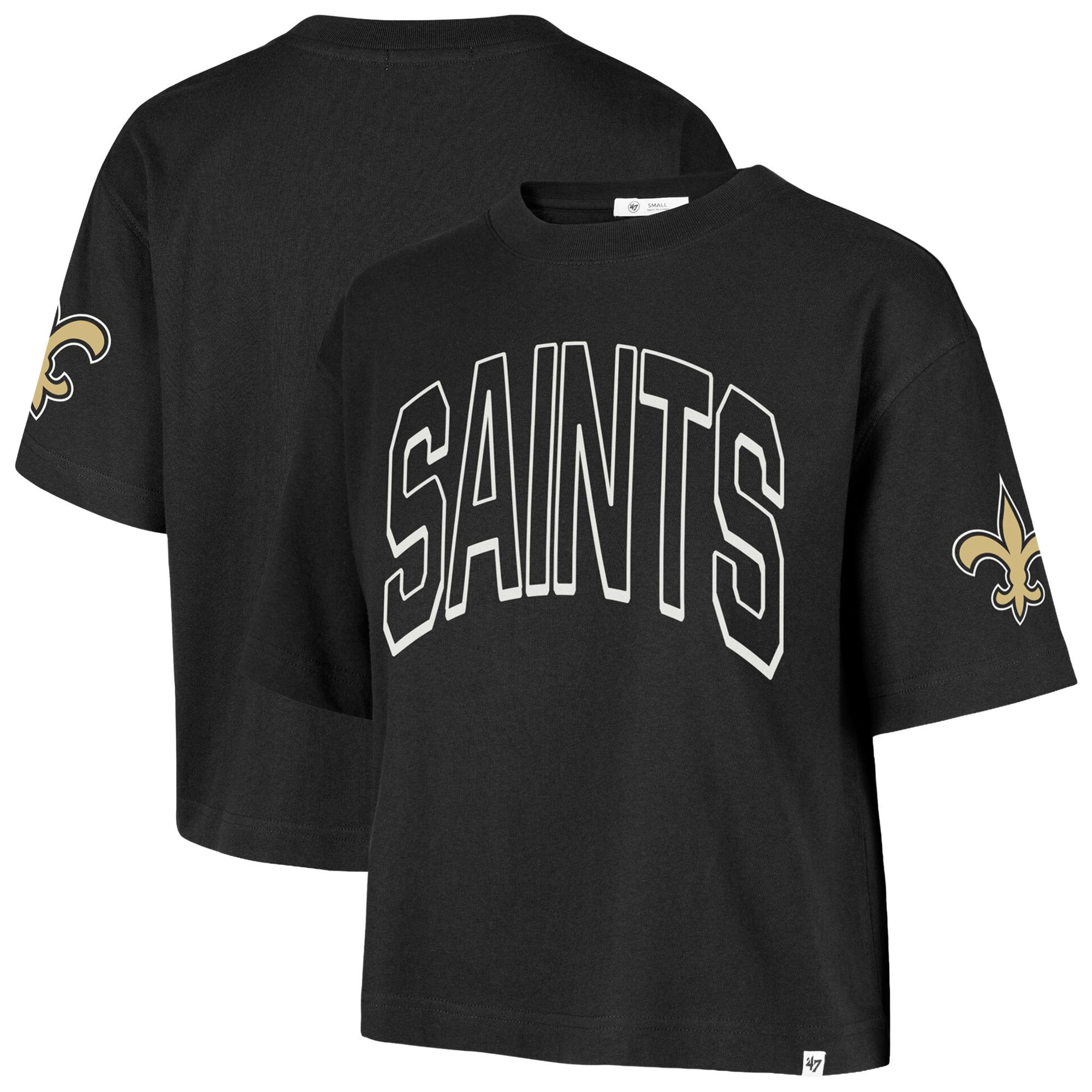 Women's '47 Black New Orleans Saints Call Out Reed City T-Shirt
