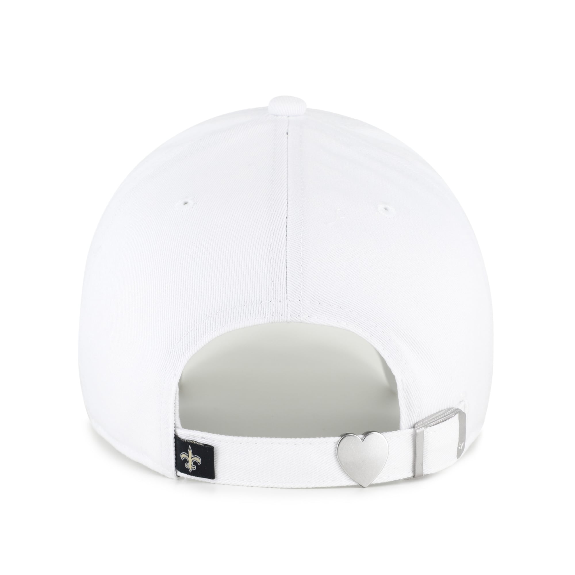 Women's '47 White New Orleans Saints Trendy Script Clean Up Adjustable Hat