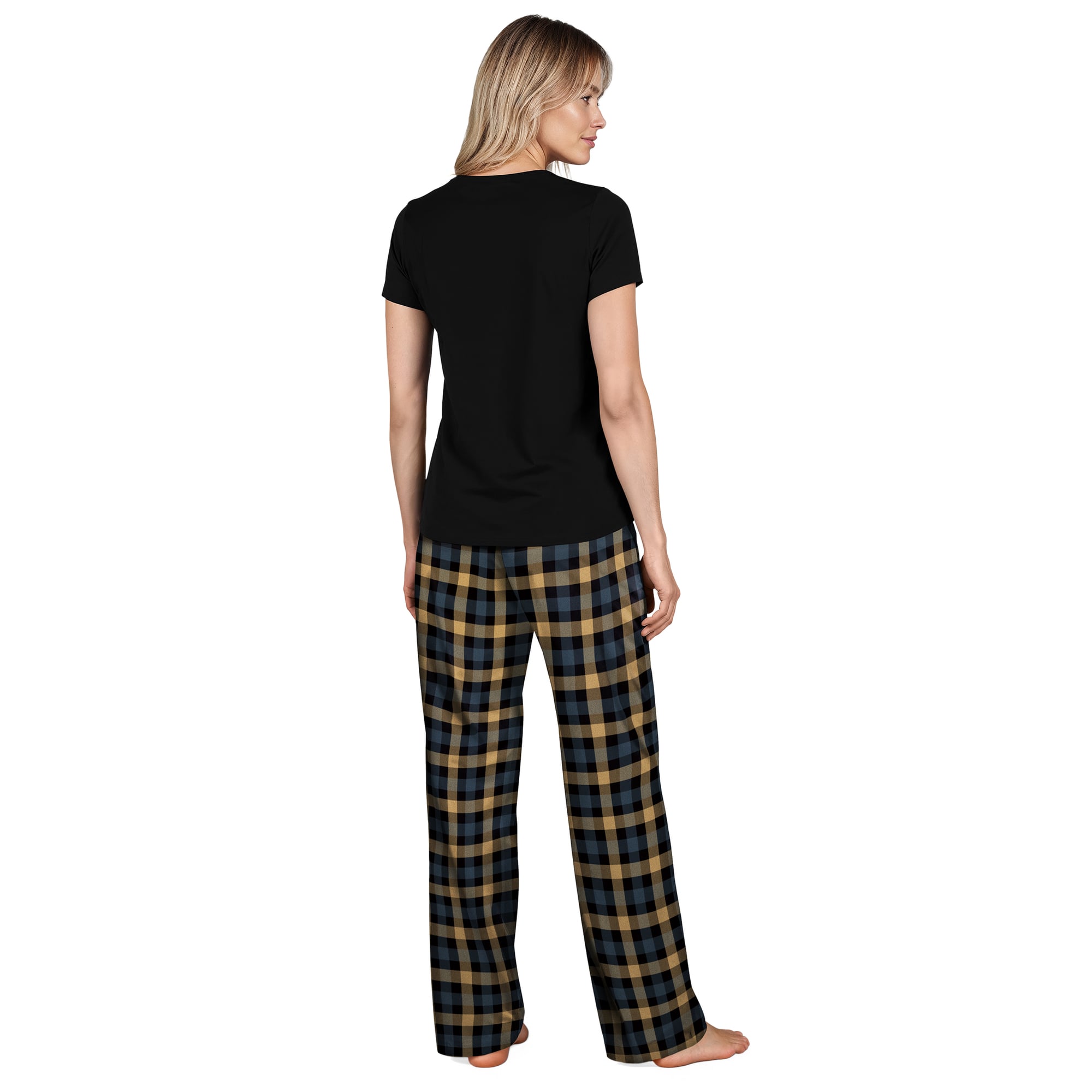 Women's Concepts Sport  Black New Orleans Saints Highland Sleep Set