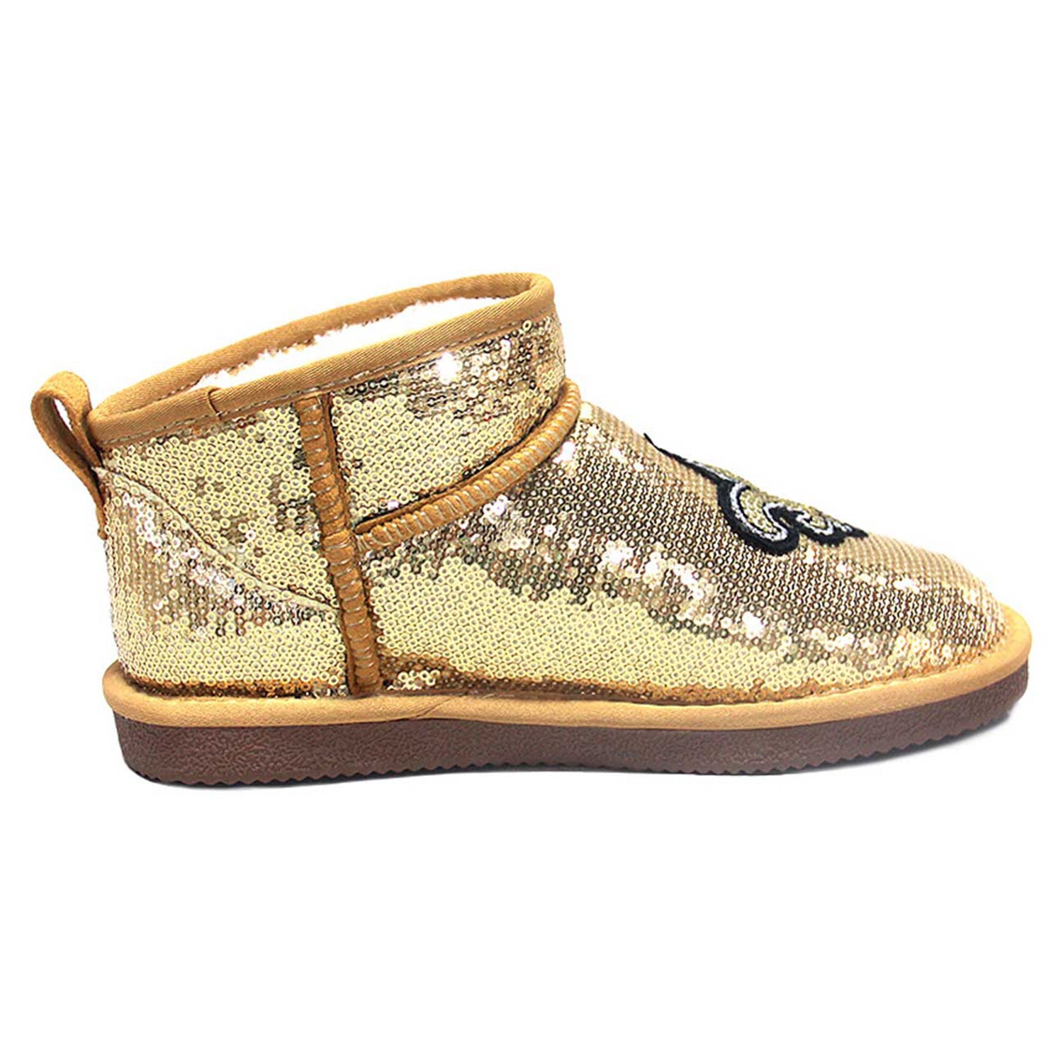 Bottines à sequins FABGATING by Cuce Gold New Orleans Saints pour femmes