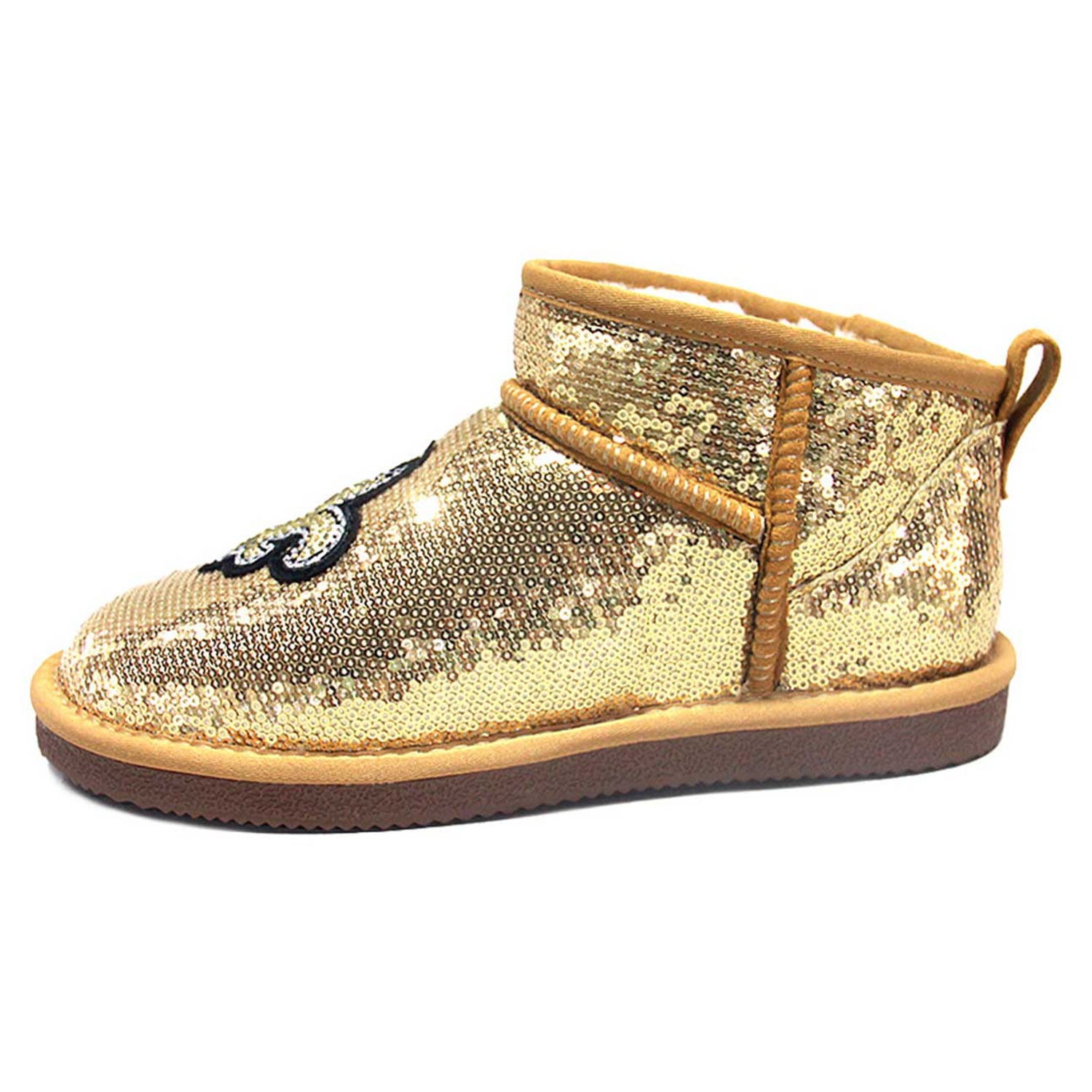 Bottines à sequins FABGATING by Cuce Gold New Orleans Saints pour femmes