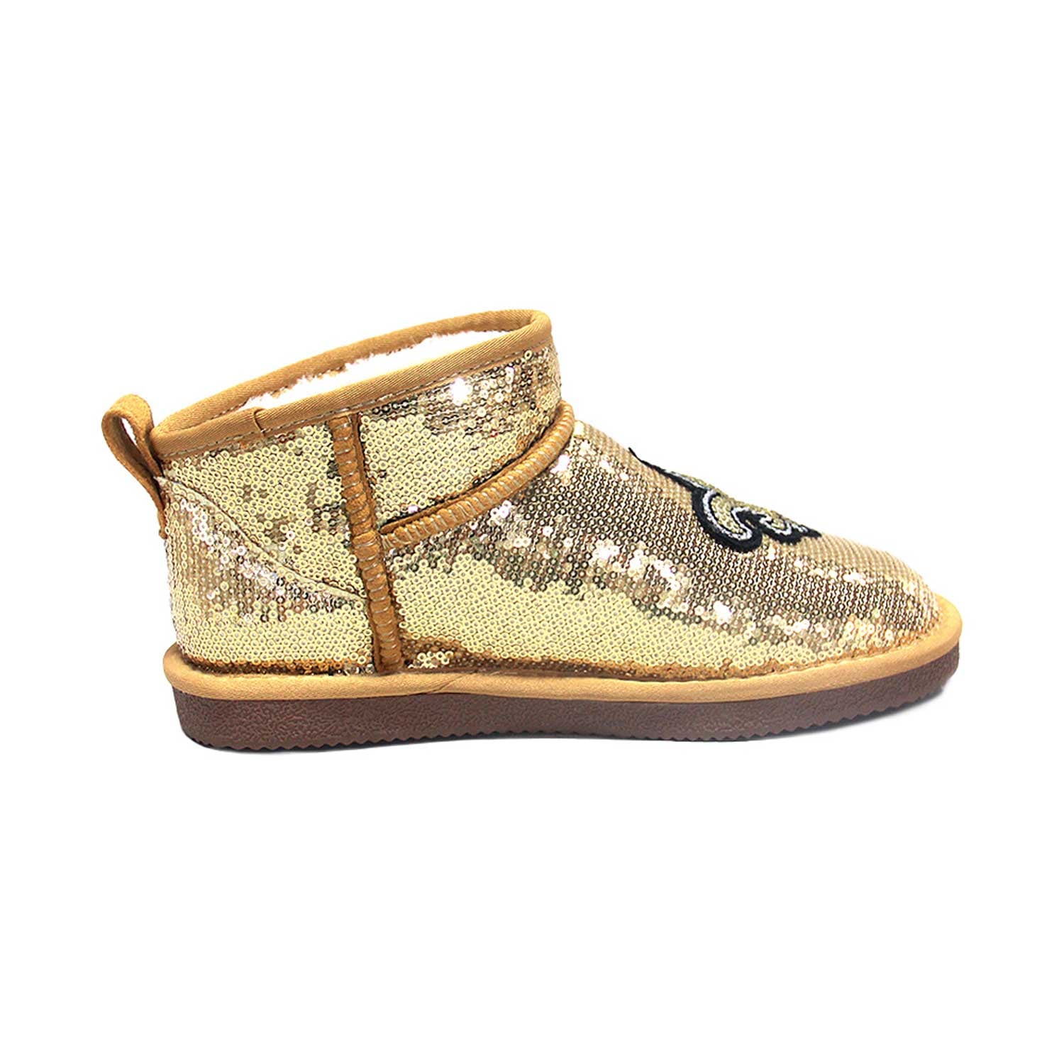 Bottines à sequins FABGATING by Cuce Gold New Orleans Saints pour femmes