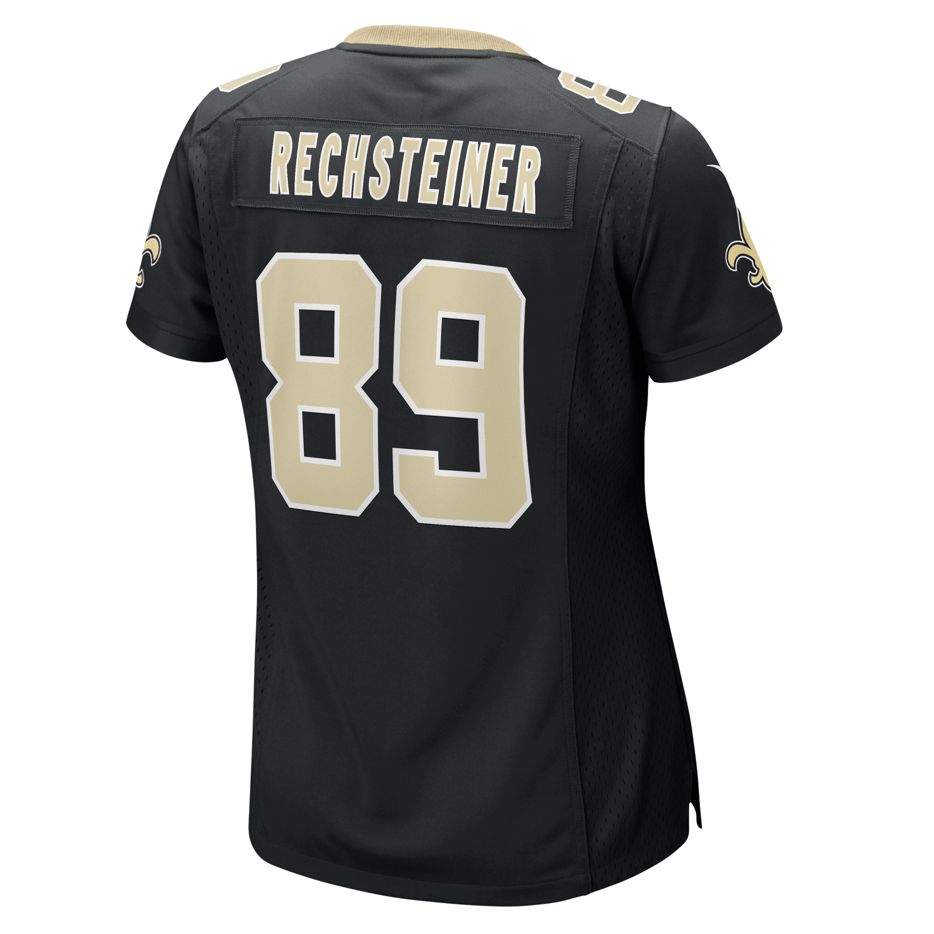 Women's Nike Brock Rechsteiner Black New Orleans Saints Team Game Jersey