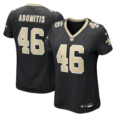 Cal Adomitis New Orleans Saints Nike Women's Team Game Jersey - Black