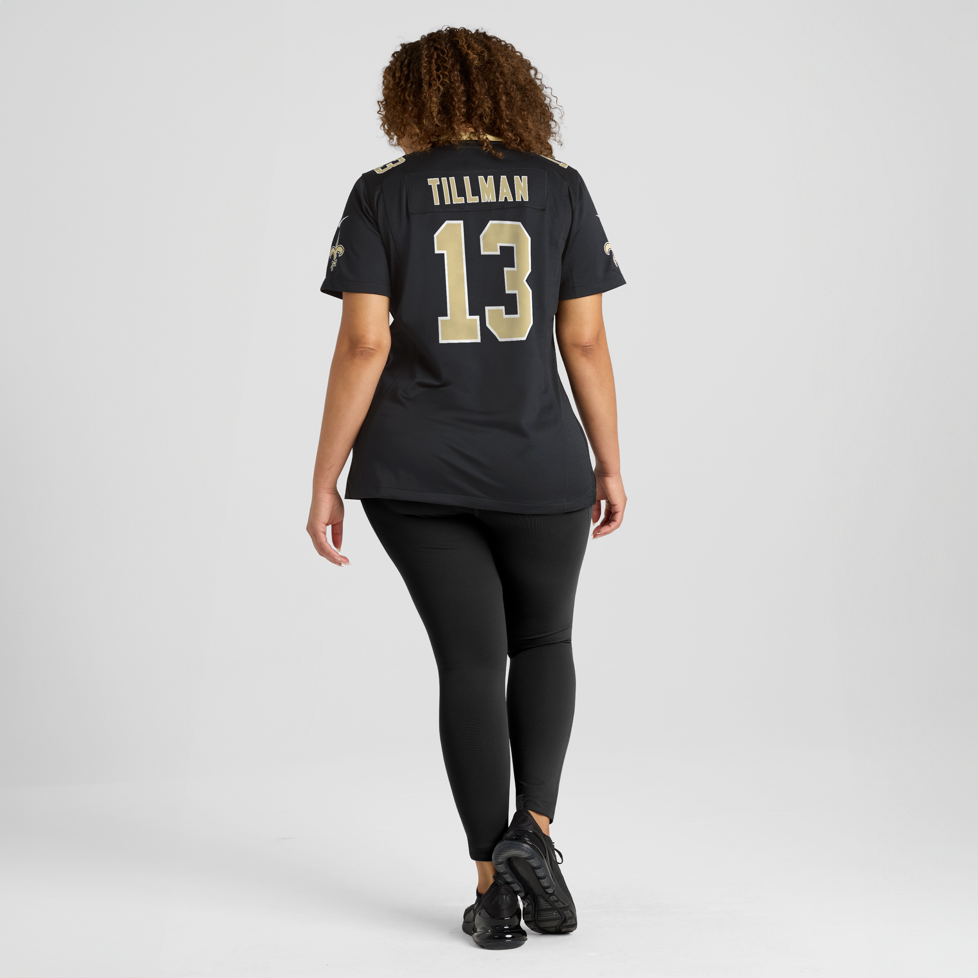 Maillot de match Nike Cedric Tillman noir pour femme, équipe des Saints la Nouvelle-Orléans