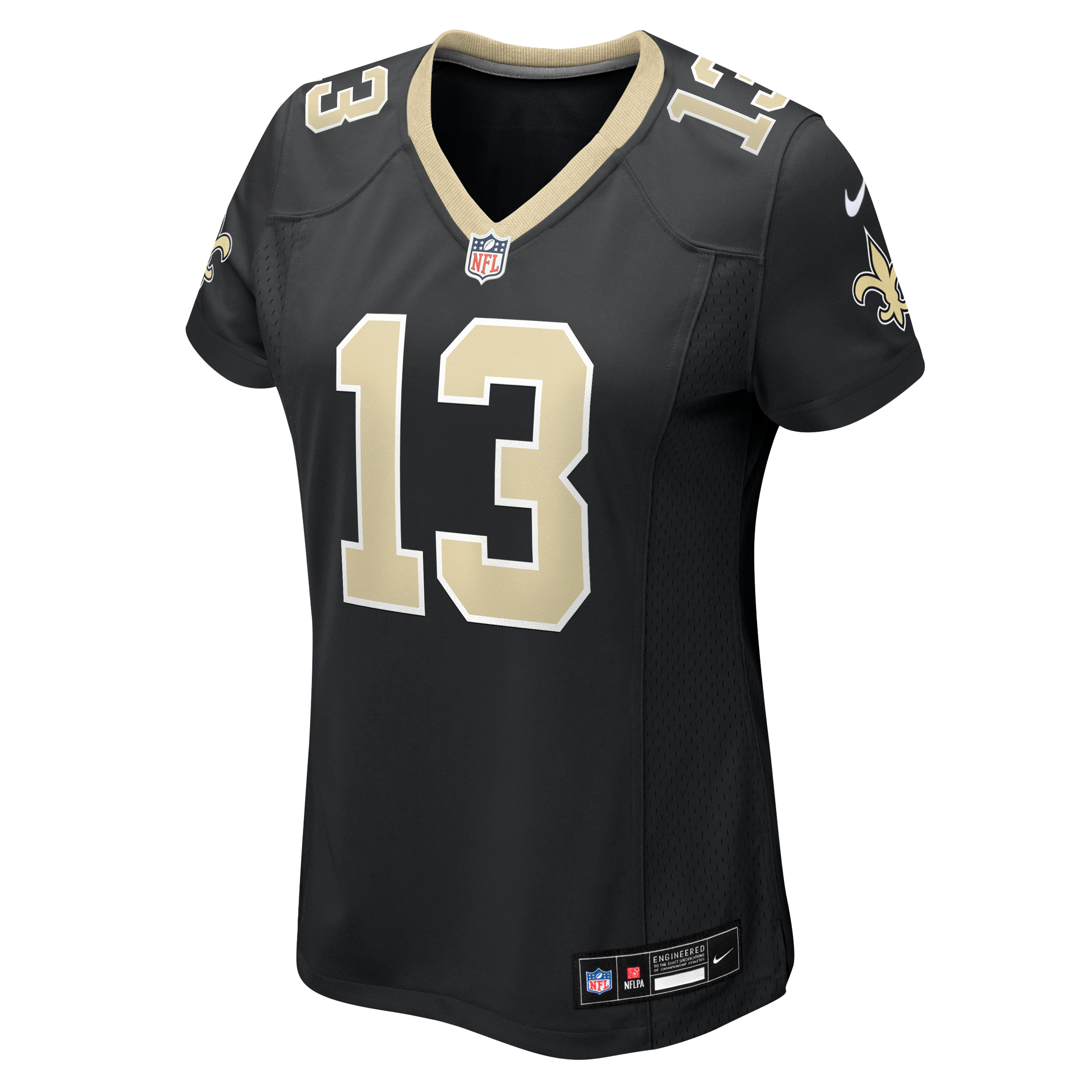 Maillot de match Nike Cedric Tillman noir pour femme, équipe des Saints la Nouvelle-Orléans