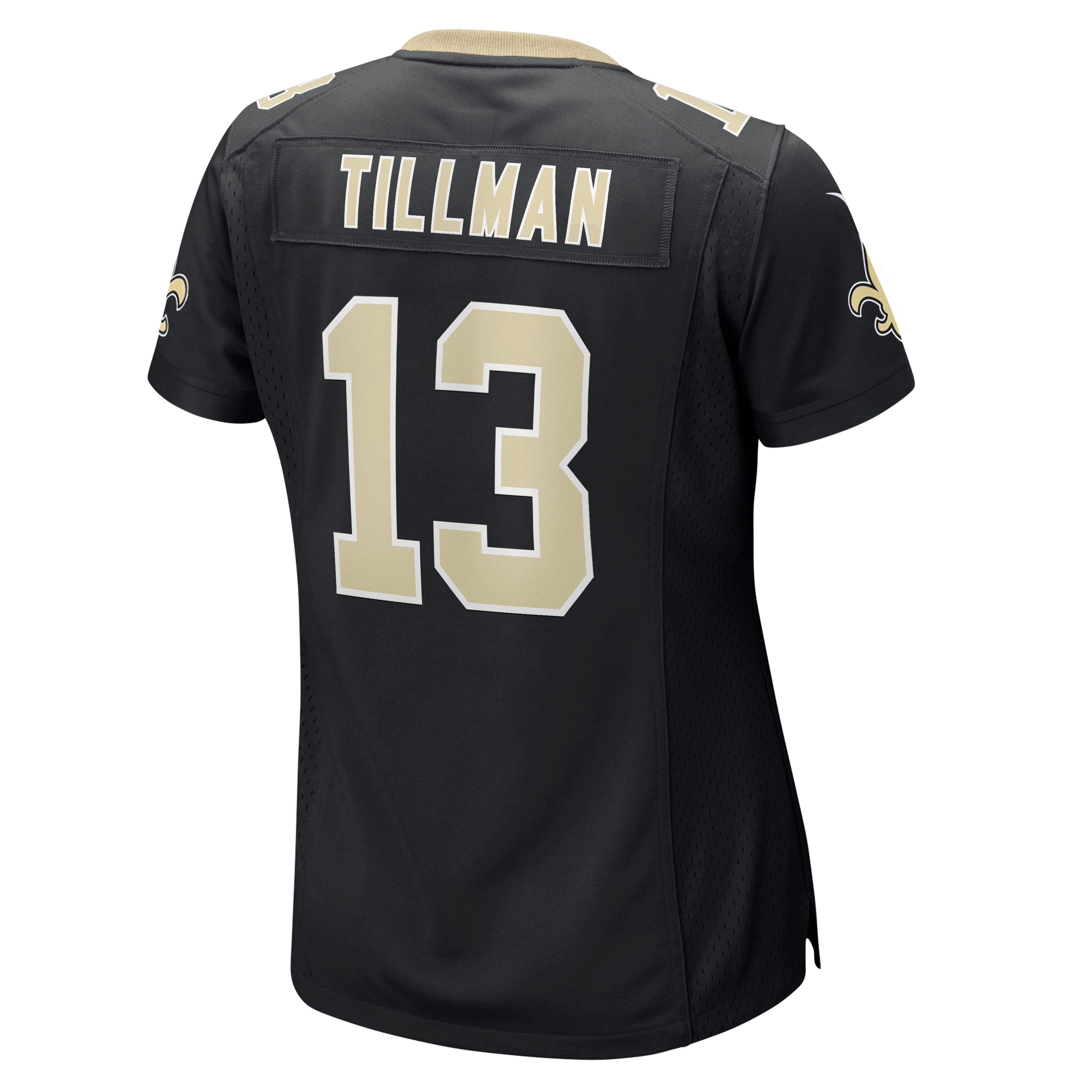 Maillot de match Nike Cedric Tillman noir pour femme, équipe des Saints la Nouvelle-Orléans