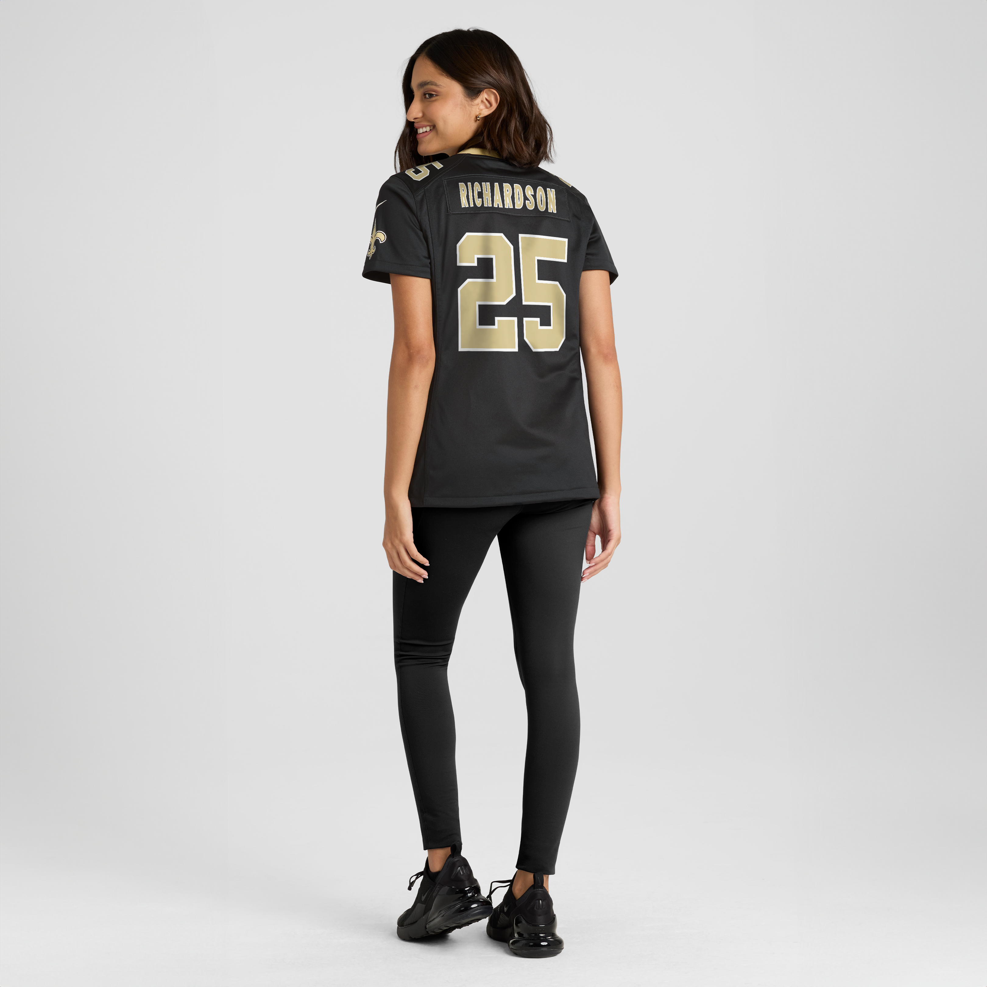 Women's Nike Decamerion Richardson Black New Orleans Saints Team Game Jersey