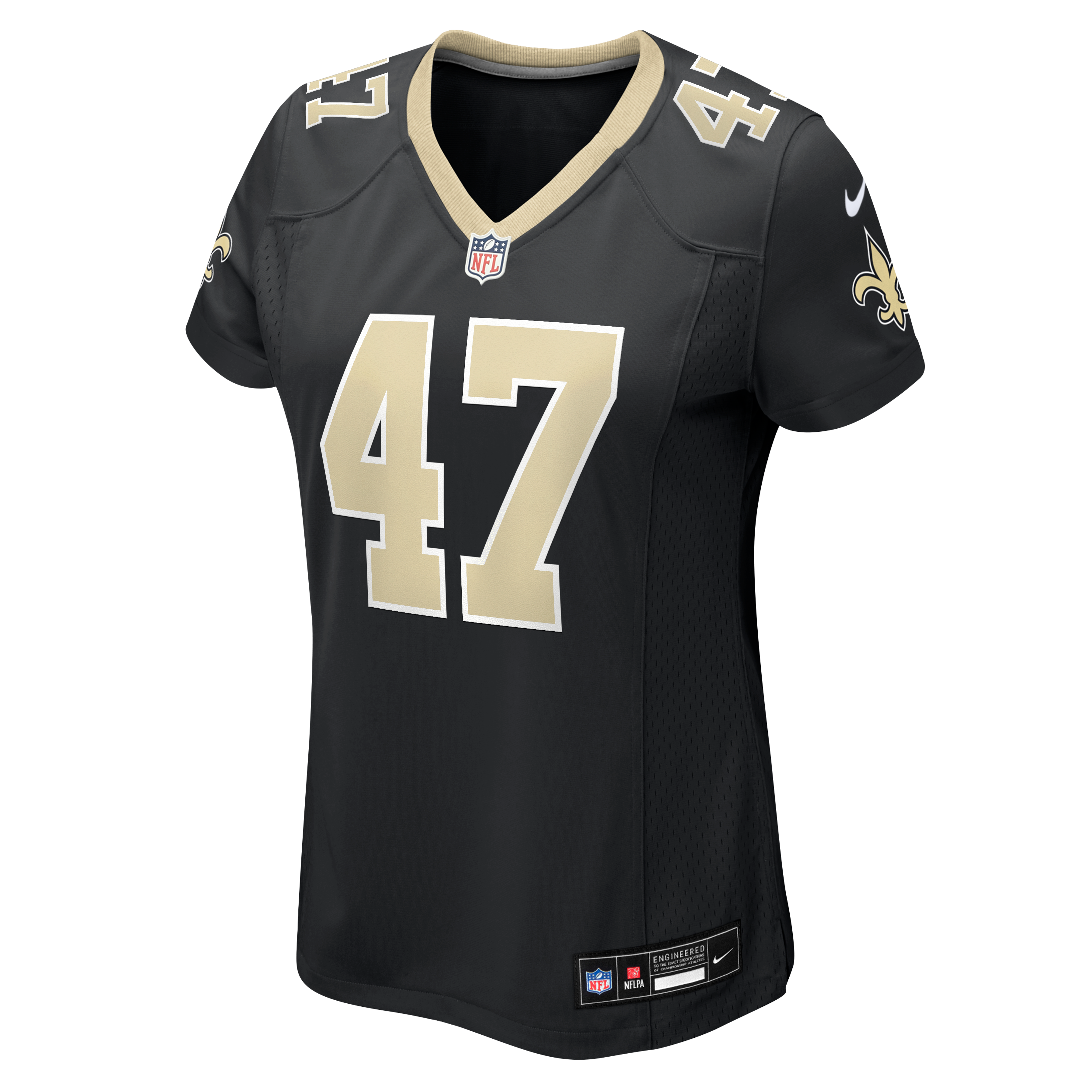 Women's Nike Jackson Sirmon Black New Orleans Saints Team Game Jersey