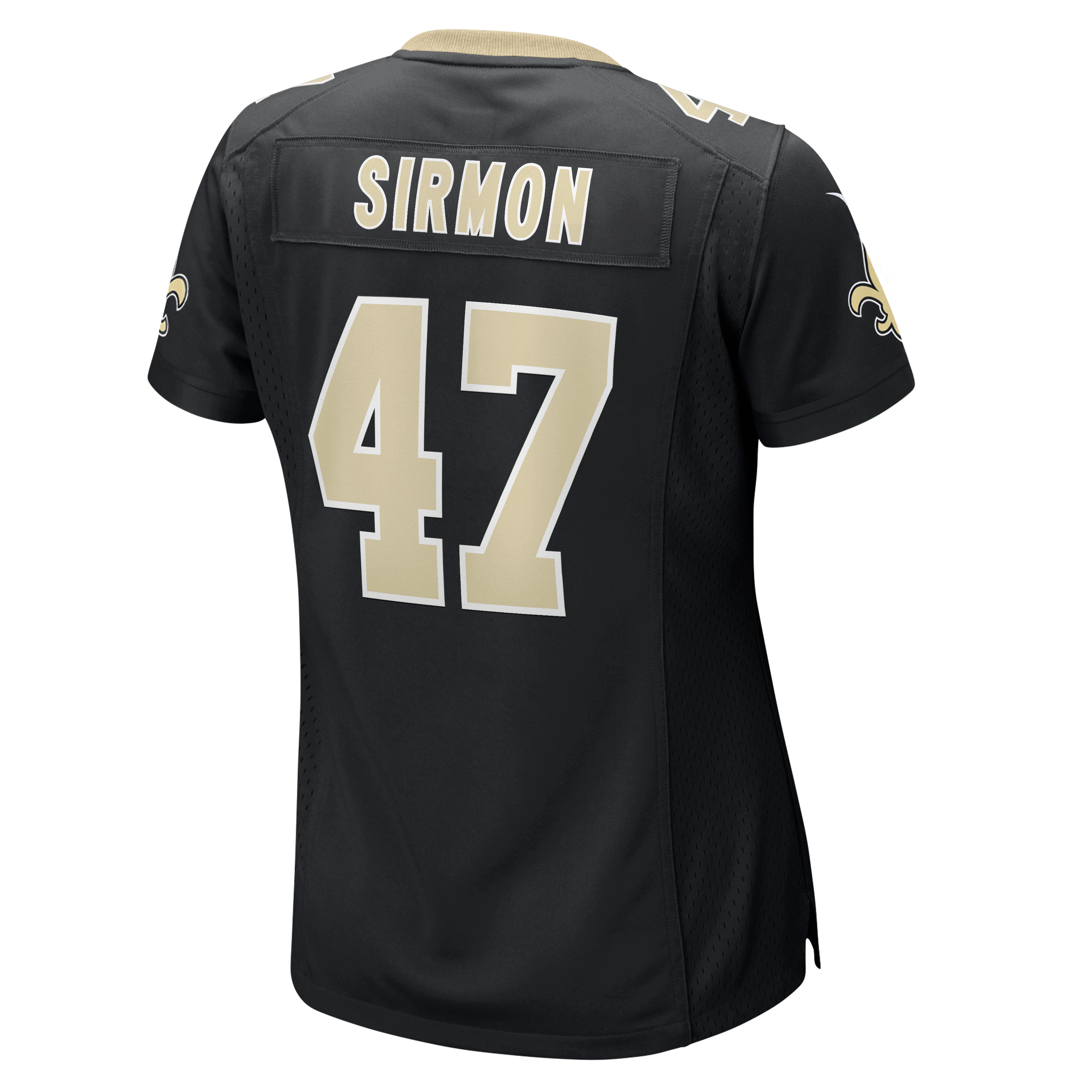 Women's Nike Jackson Sirmon Black New Orleans Saints Team Game Jersey