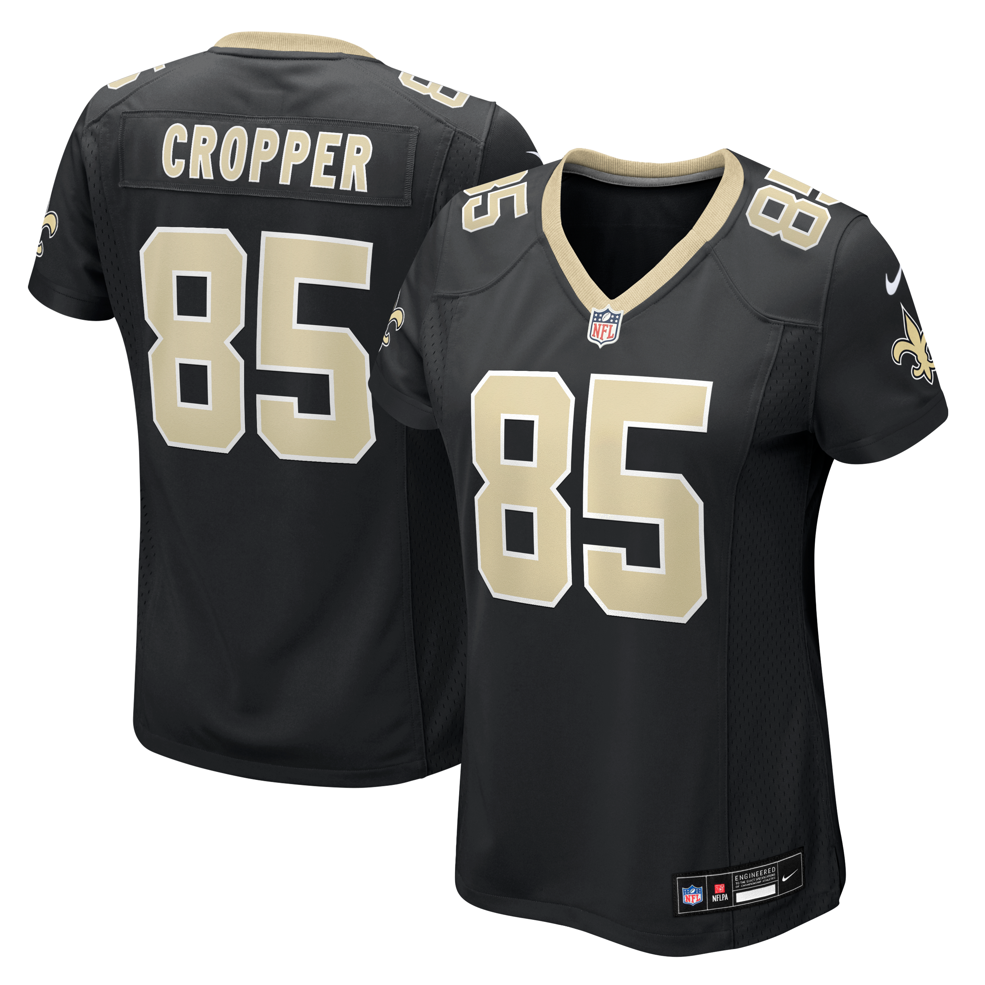 Women's Nike Jalen Cropper Black New Orleans Saints Team Game Jersey