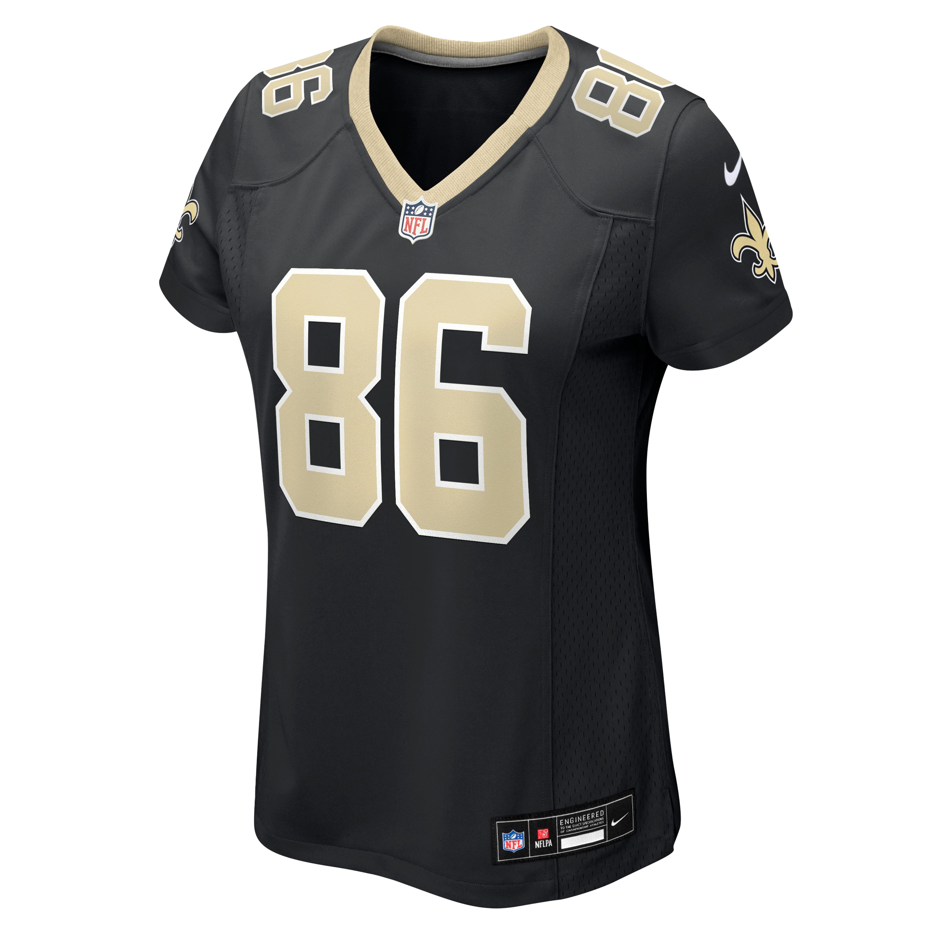 Women's Nike Kyrese Rowan Black New Orleans Saints Team Game Jersey