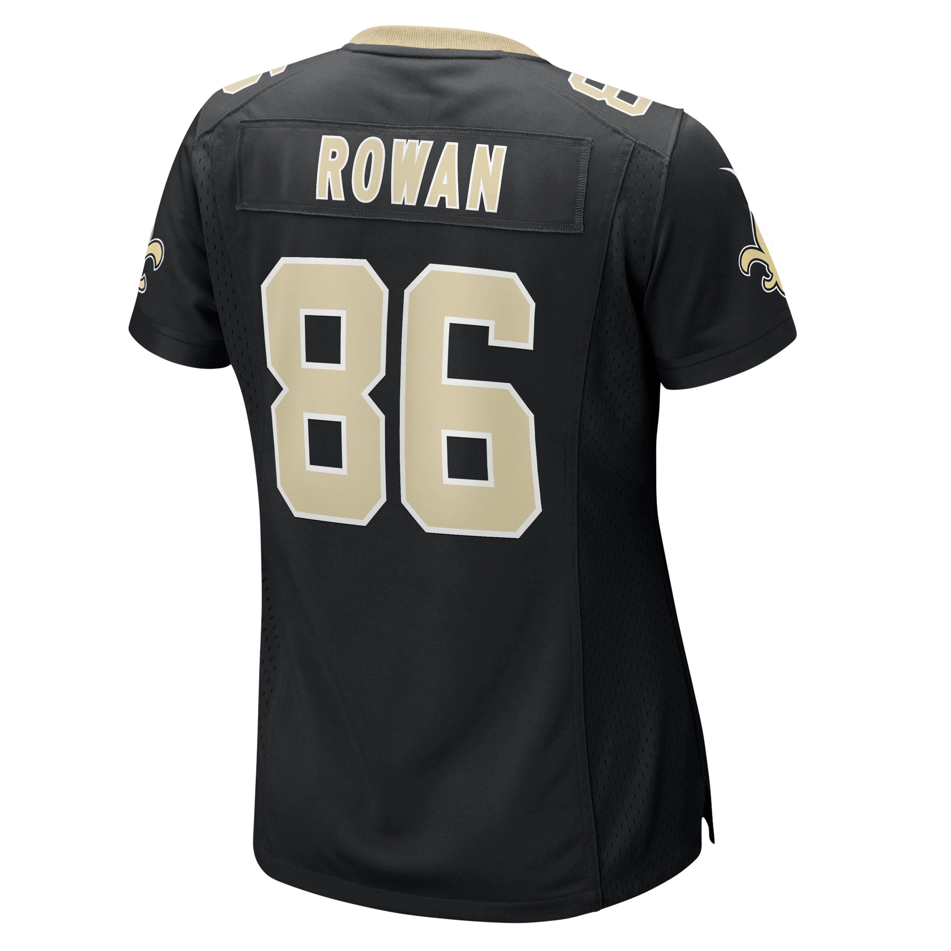 Women's Nike Kyrese Rowan Black New Orleans Saints Team Game Jersey