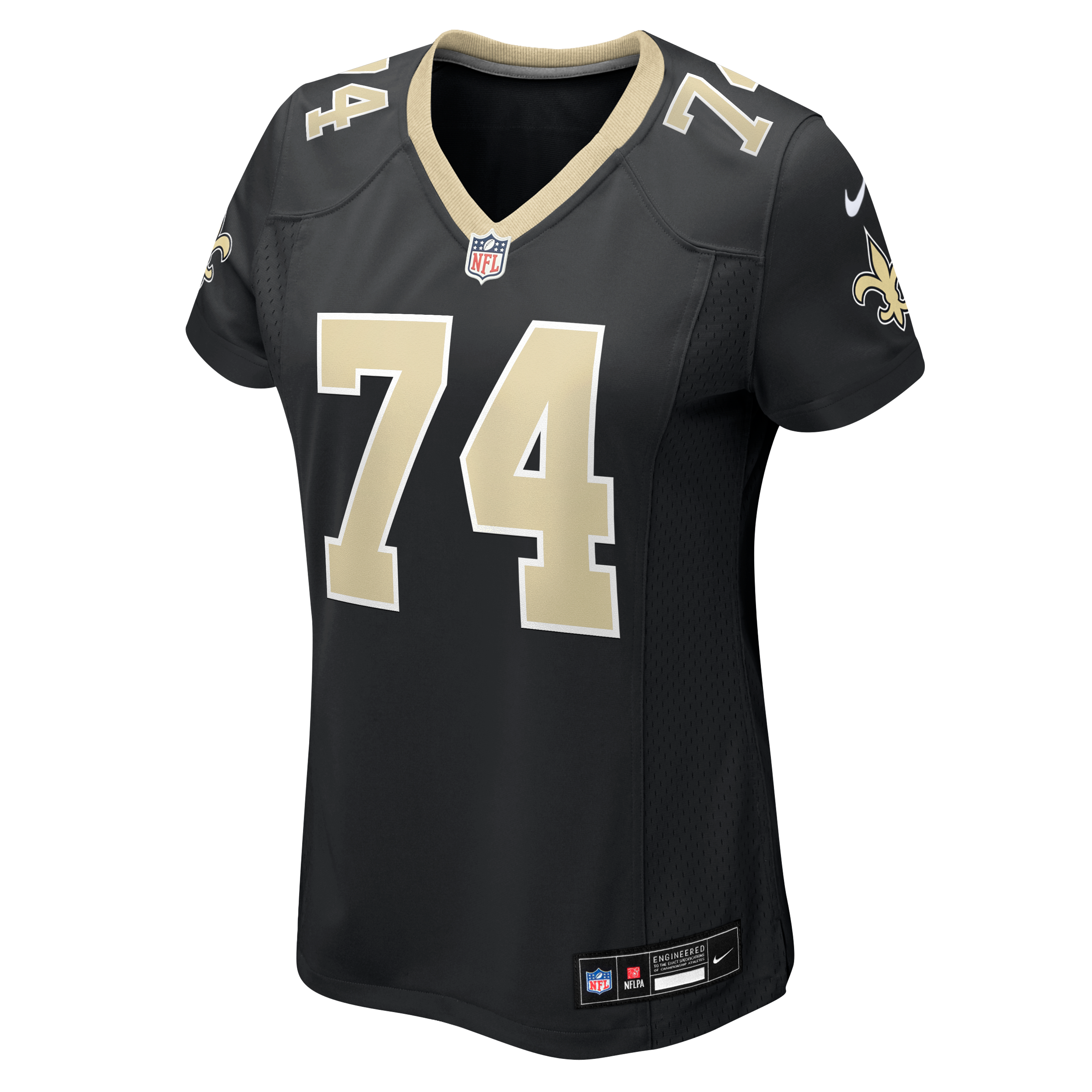 Maillot de match Nike Mason Murphy noir pour femme, équipe des Saints la Nouvelle-Orléans