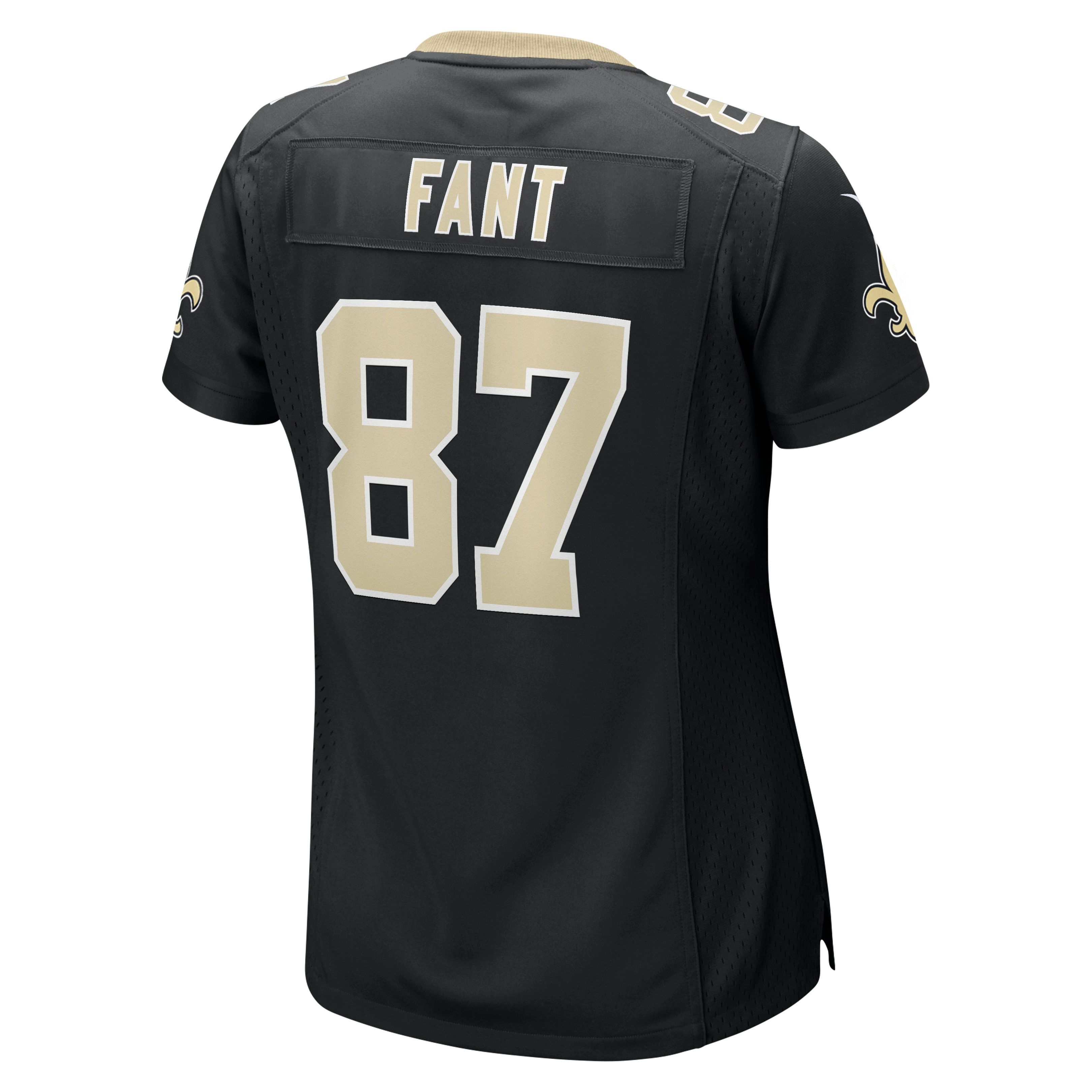 Maillot de match Nike Noah Fant noir pour femme, équipe des Saints la Nouvelle-Orléans