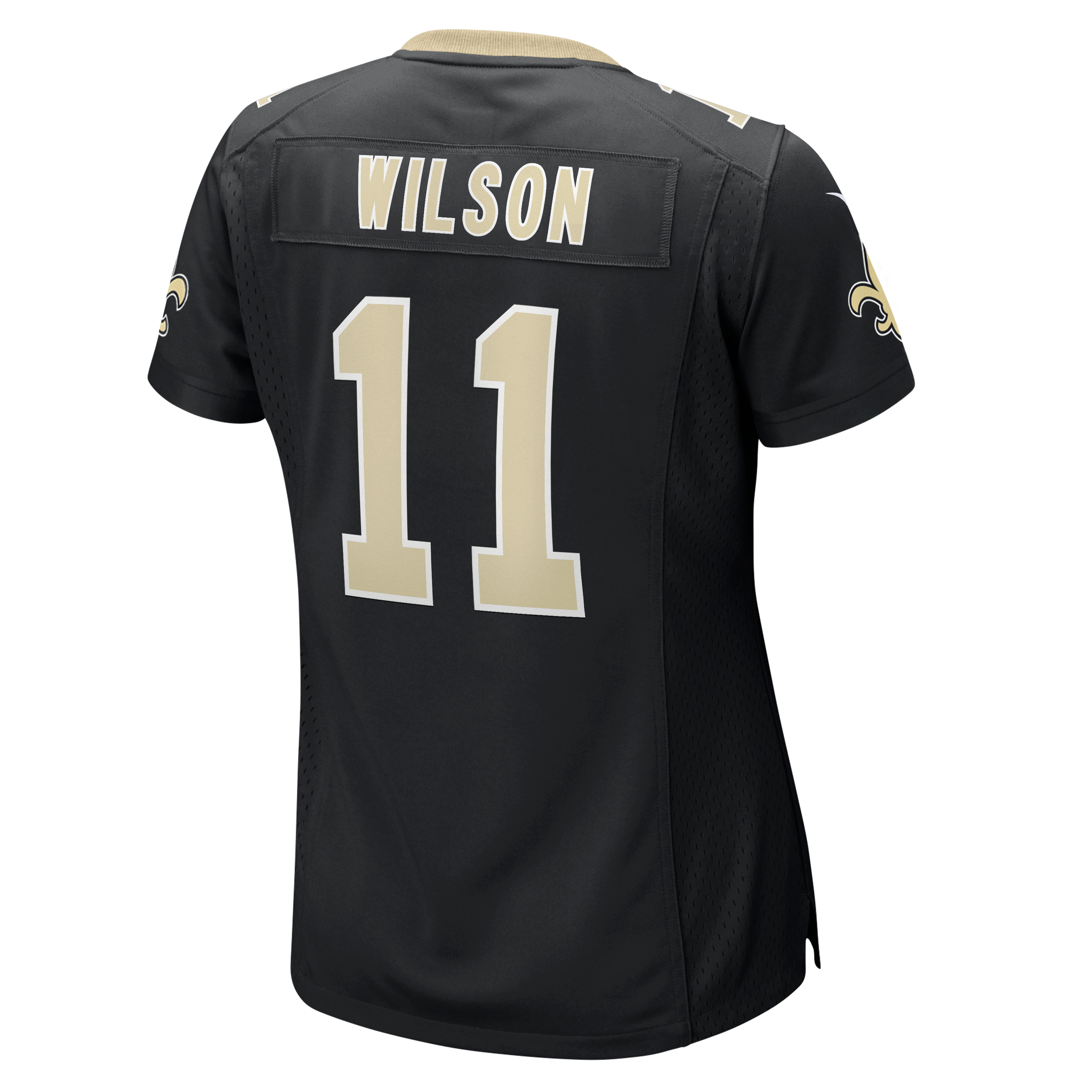 Women's Nike Zach Wilson Black New Orleans Saints Team Game Jersey
