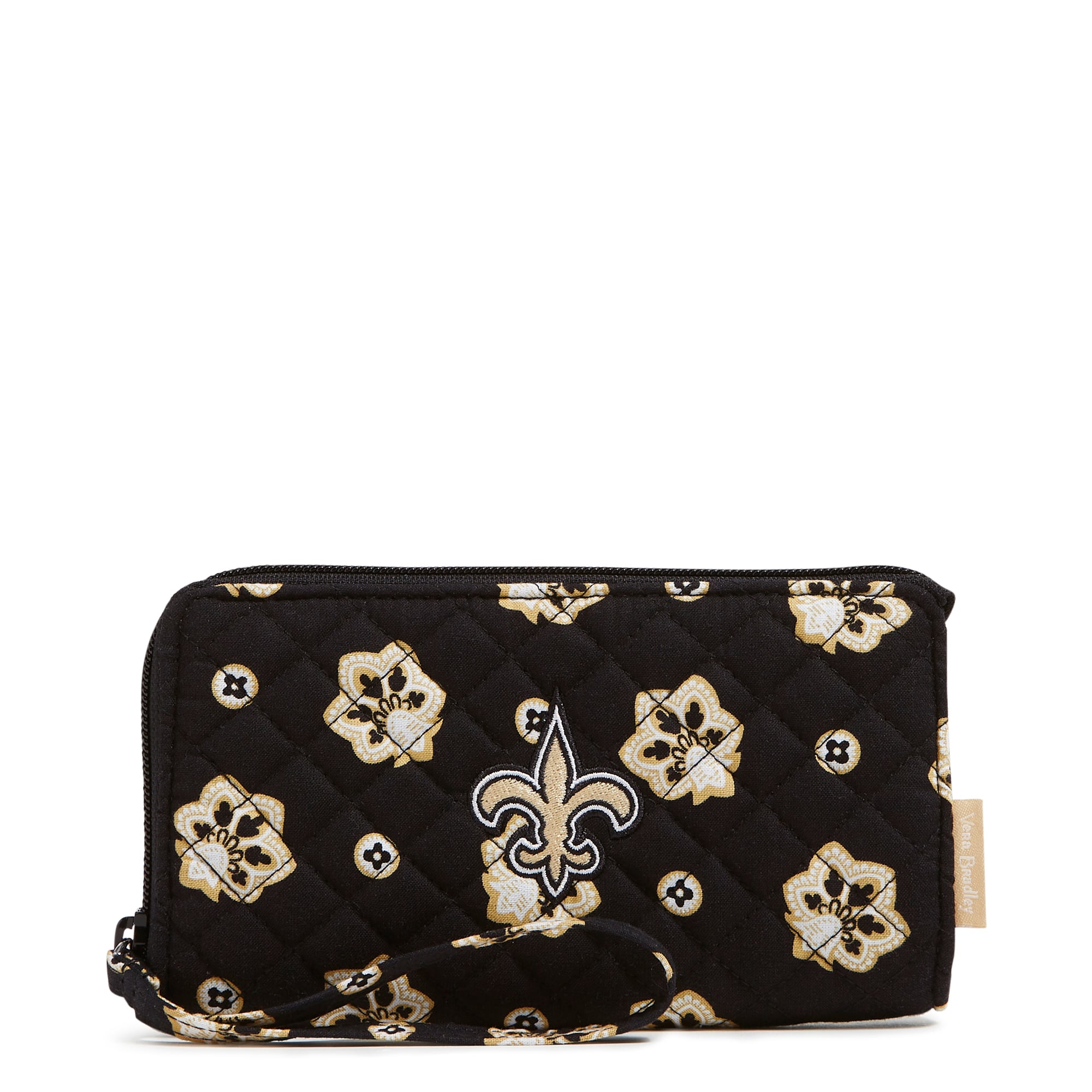 Women's Vera Bradley New Orleans Saints RFID Front-Zip Wristlet