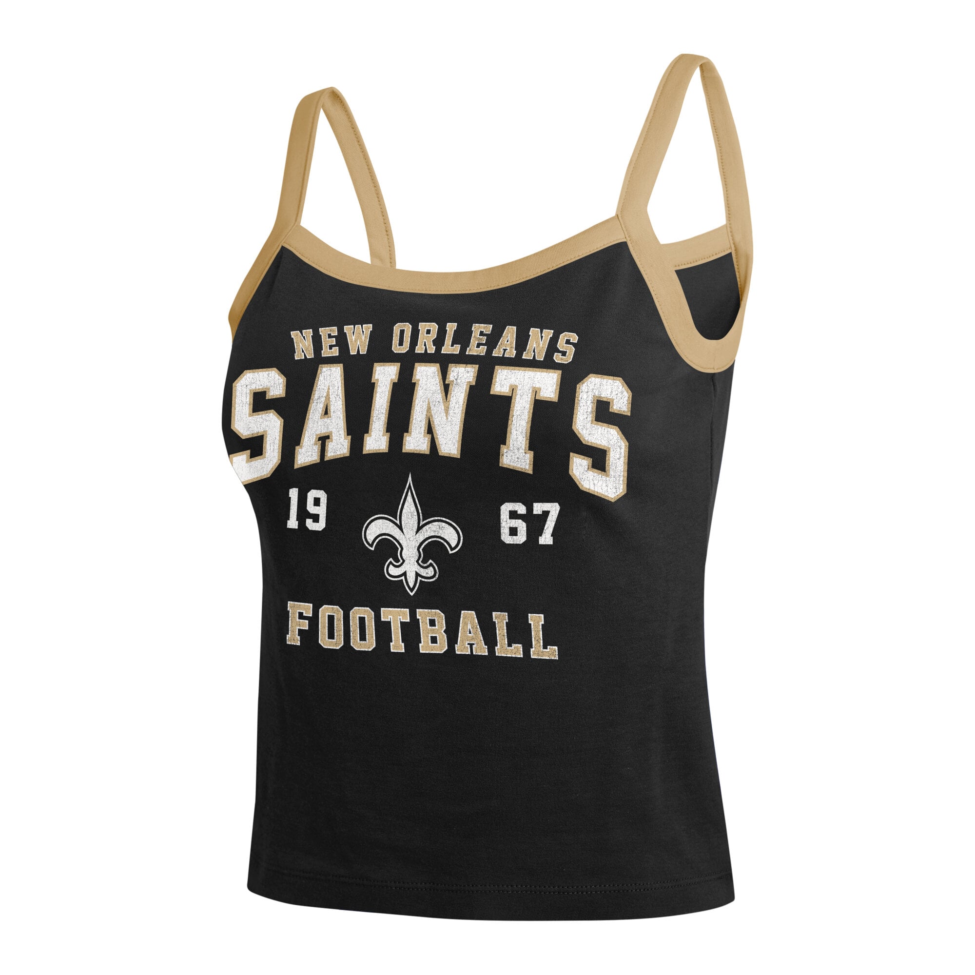 Débardeur à blocs de couleurs noir New Orleans Saints la marque WEAR by Erin Andrews pour femmes