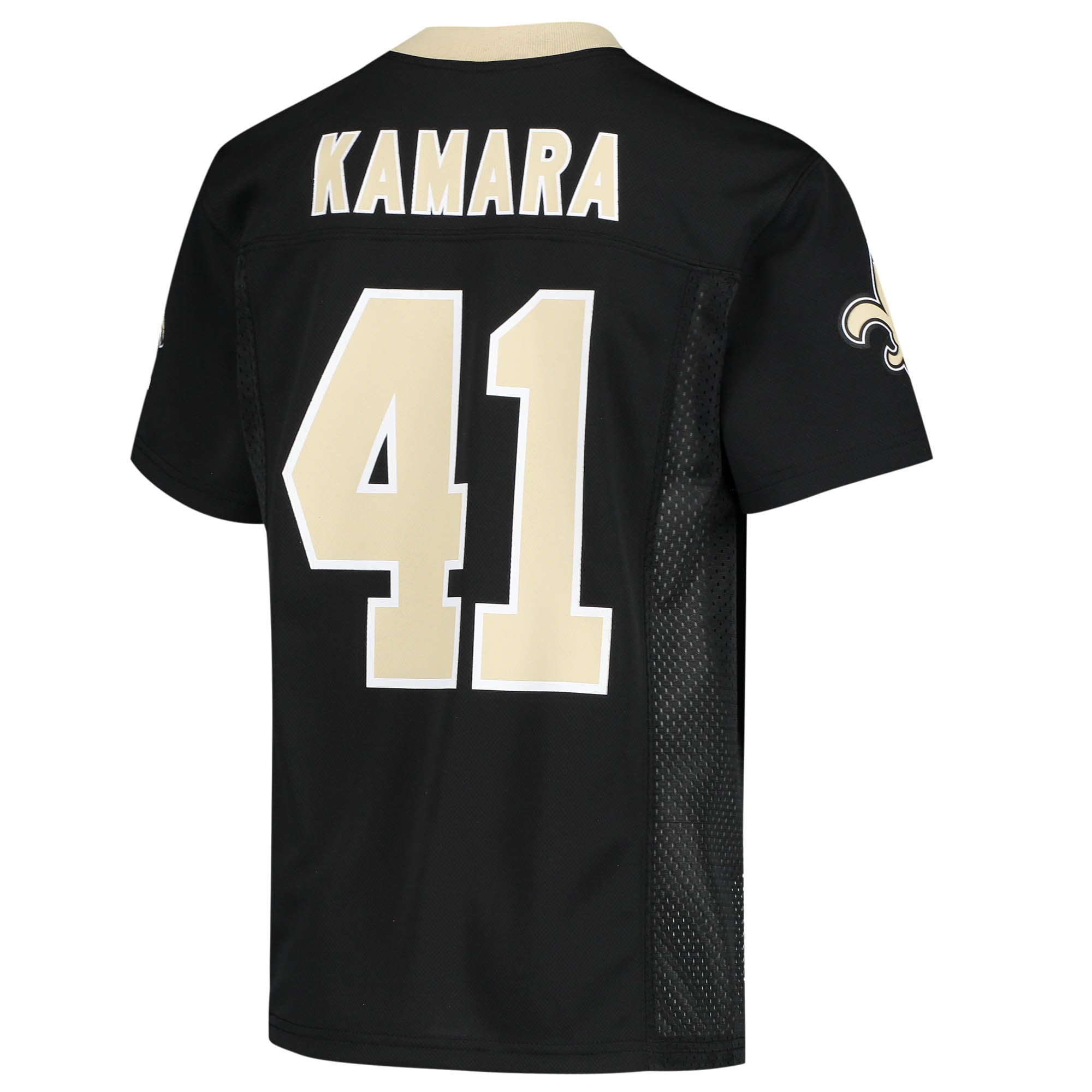 Youth Alvin Kamara Black New Orleans Saints Replica Jersey