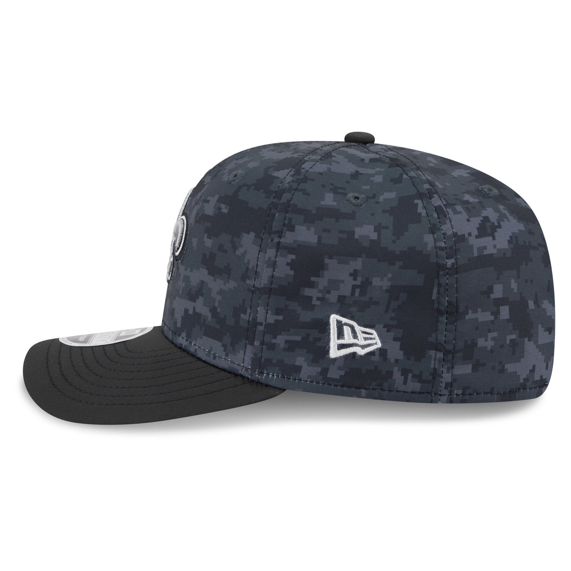 Casquette ajustable New Era noire pour jeunes, New Orleans Saints 2026 Salute To Service 9SEVENTY